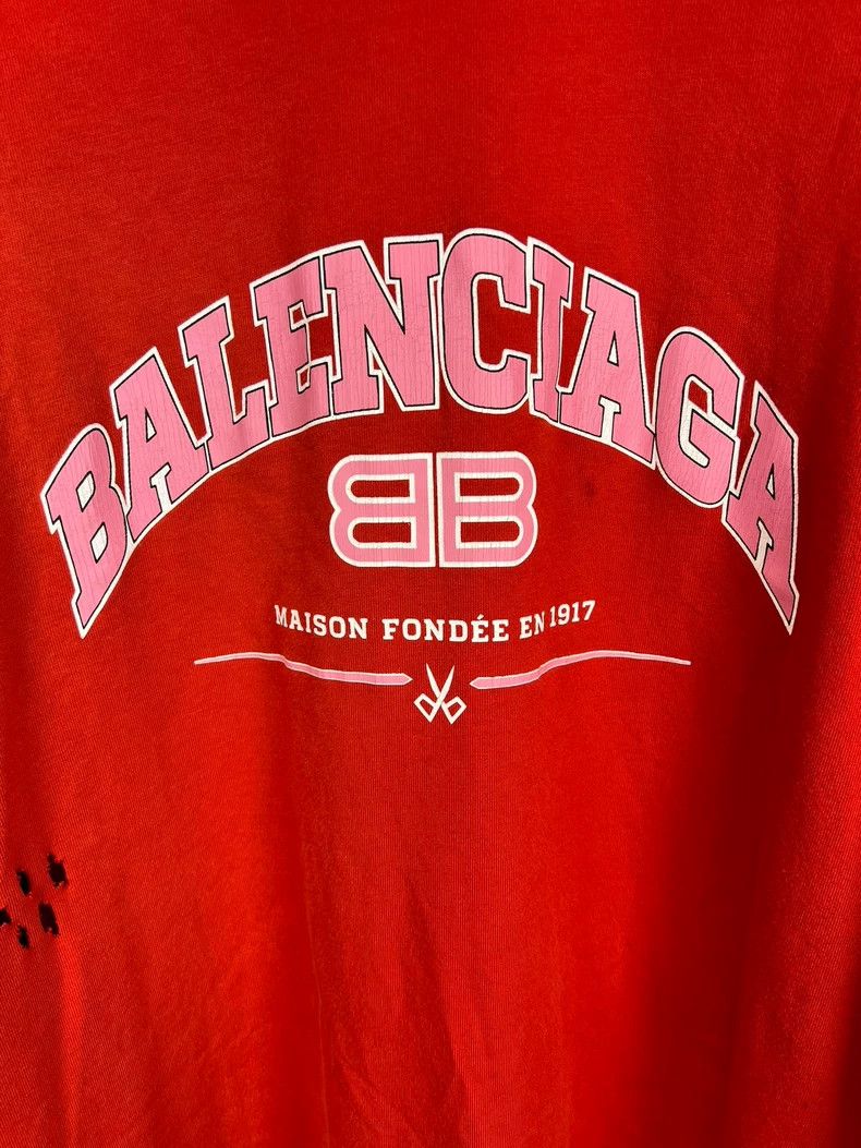Balenciaga Balenciaga Destruction Scissors Double B Long Sleeve Size US L / EU 52-54 / 3 - 2 Thumbnail