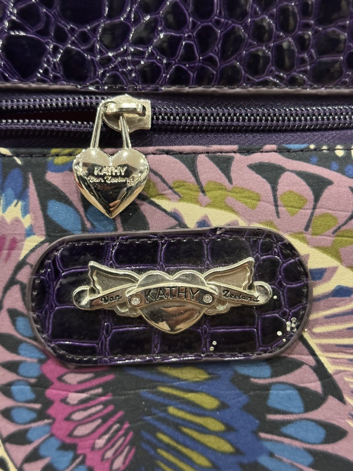 Vintage Kathy Van Zeeland Vintage Y2K Psychedelic Rolling Duffel Bag Size ONE SIZE - 18 Thumbnail