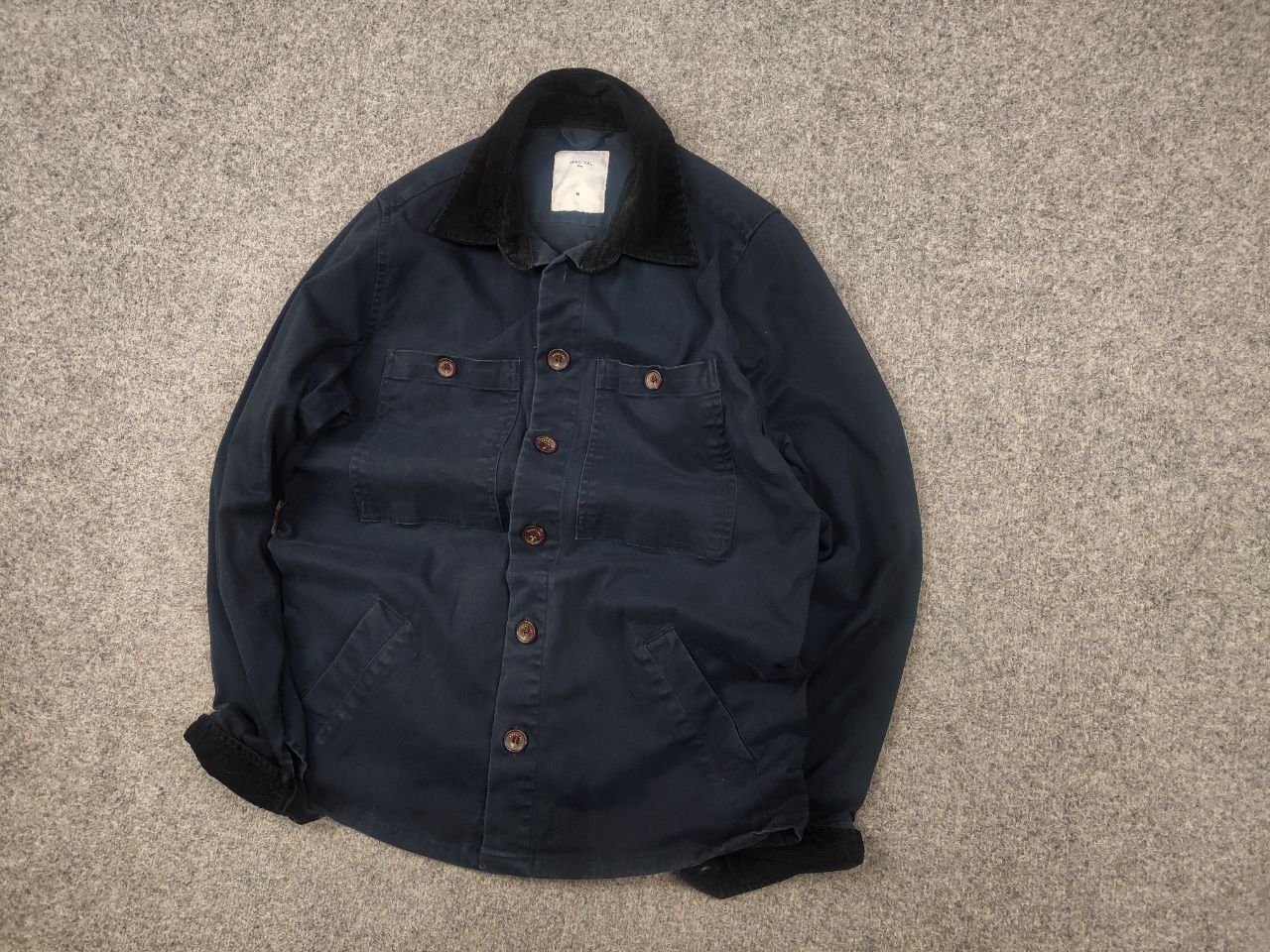 Percival Percival Design Overshirt Chore canvas Pocket Jacket Vintage Size US M / EU 48-50 / 2 - 3 Thumbnail