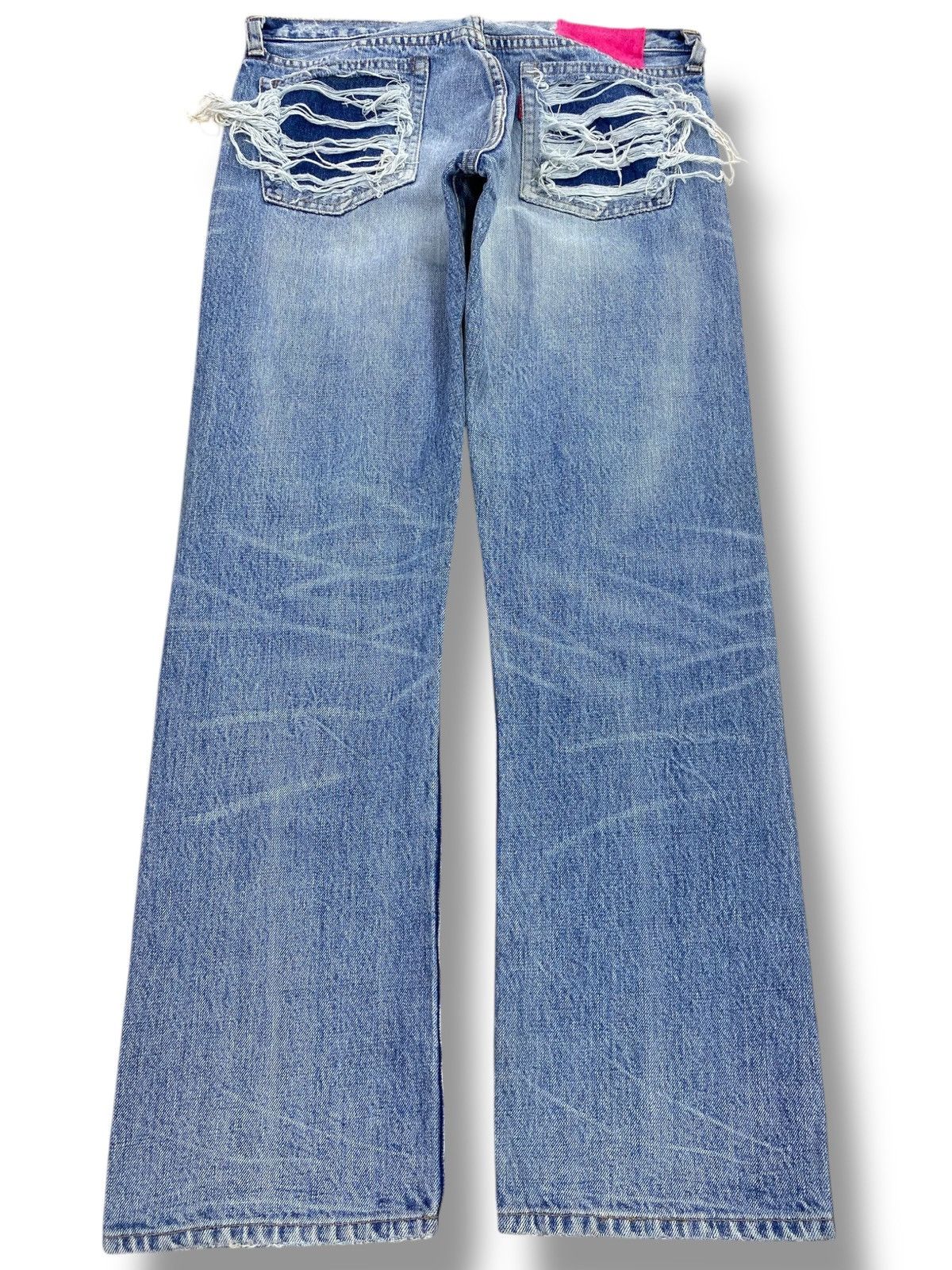 Japanese Brand Japanese Brand Ripped Distressed Straight Leg Style Size US 32 / EU 48 - 3 Thumbnail