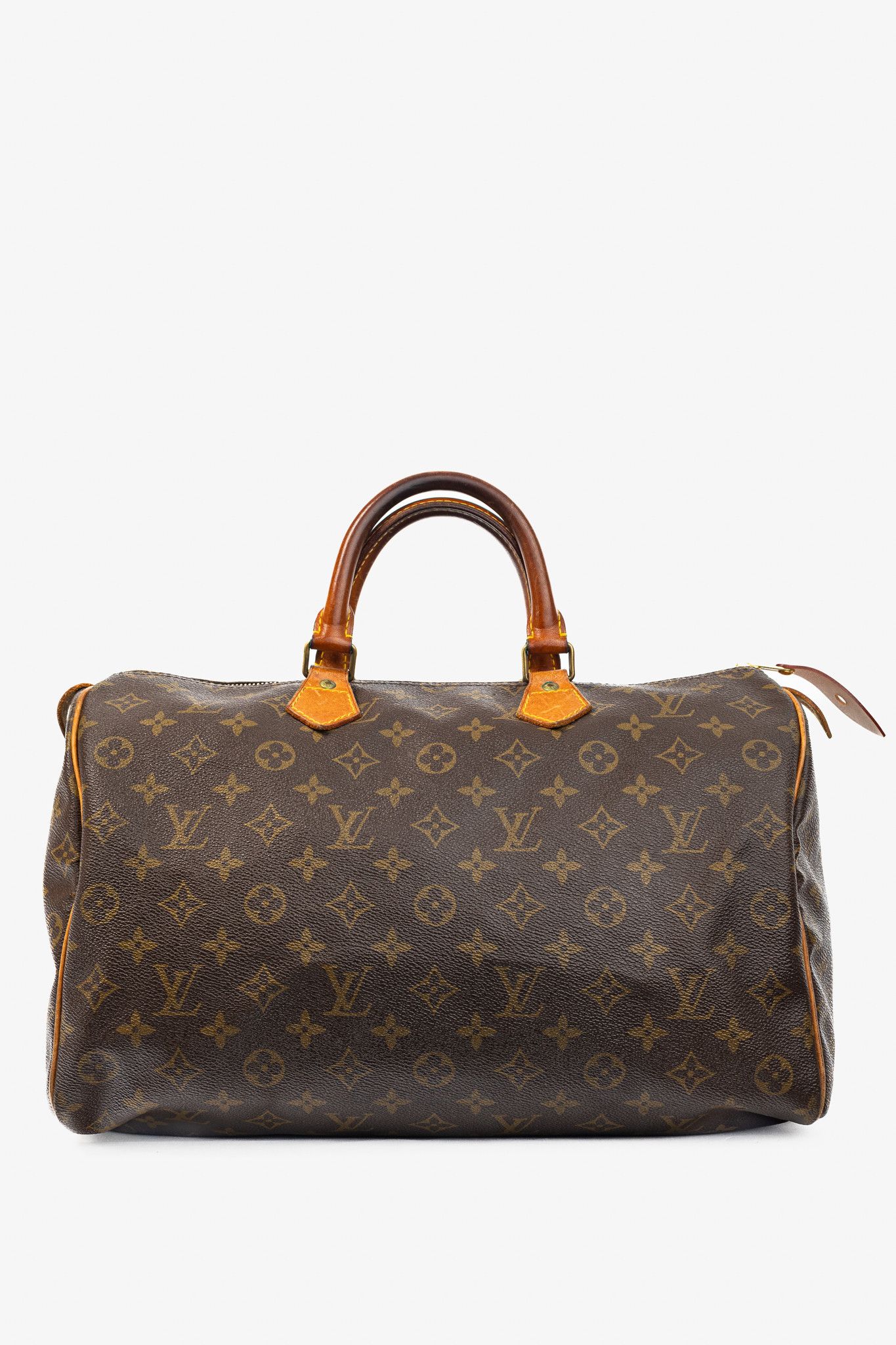 Louis Vuitton Louis Vuitton 80's Speedy 35 Monogram Canvas Boston Bag Size ONE SIZE - 1 Thumbnail