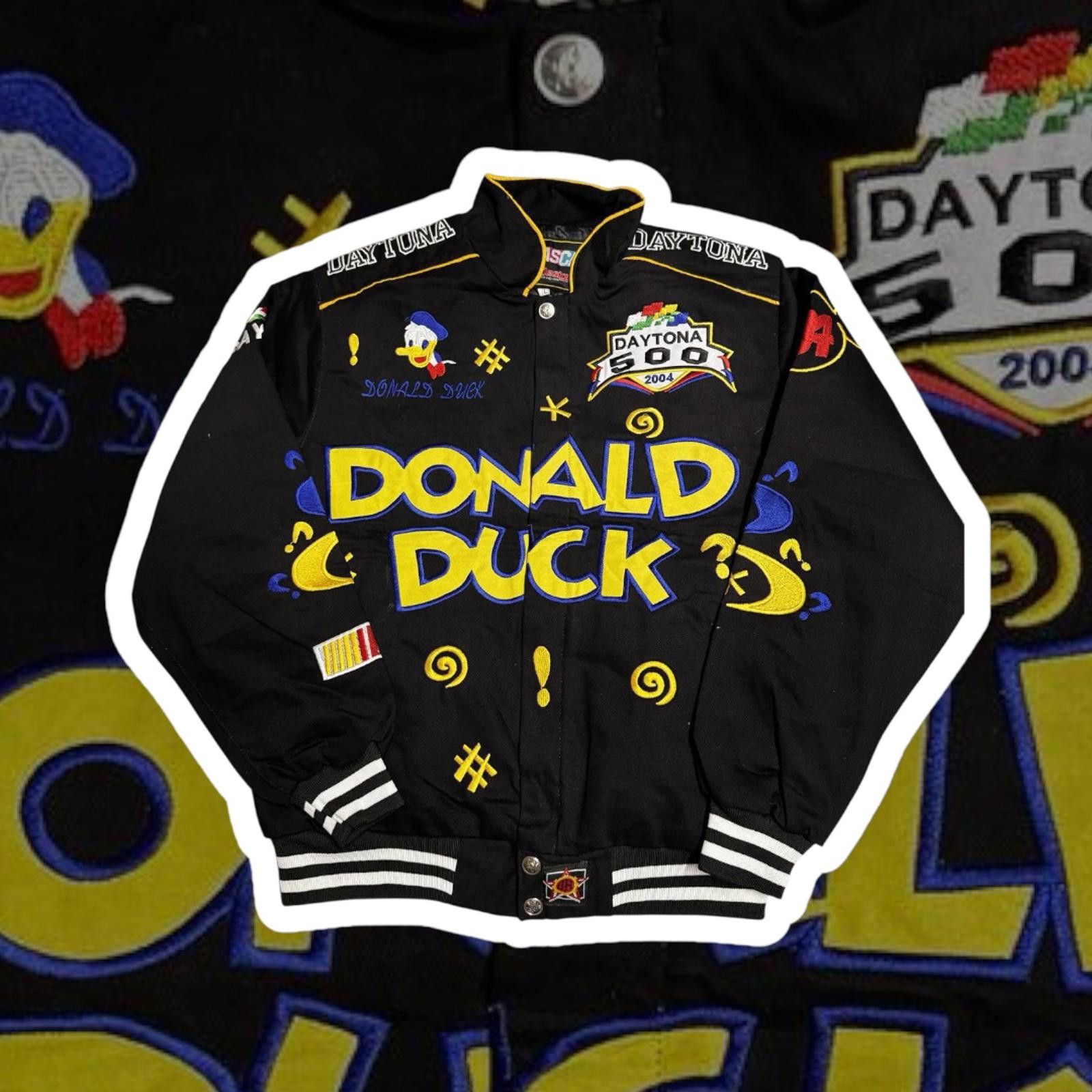 NASCAR Vintage Donald Duck Daytona 500 2004 Racing Jacket Size US L / EU 52-54 / 3 - 1 Thumbnail