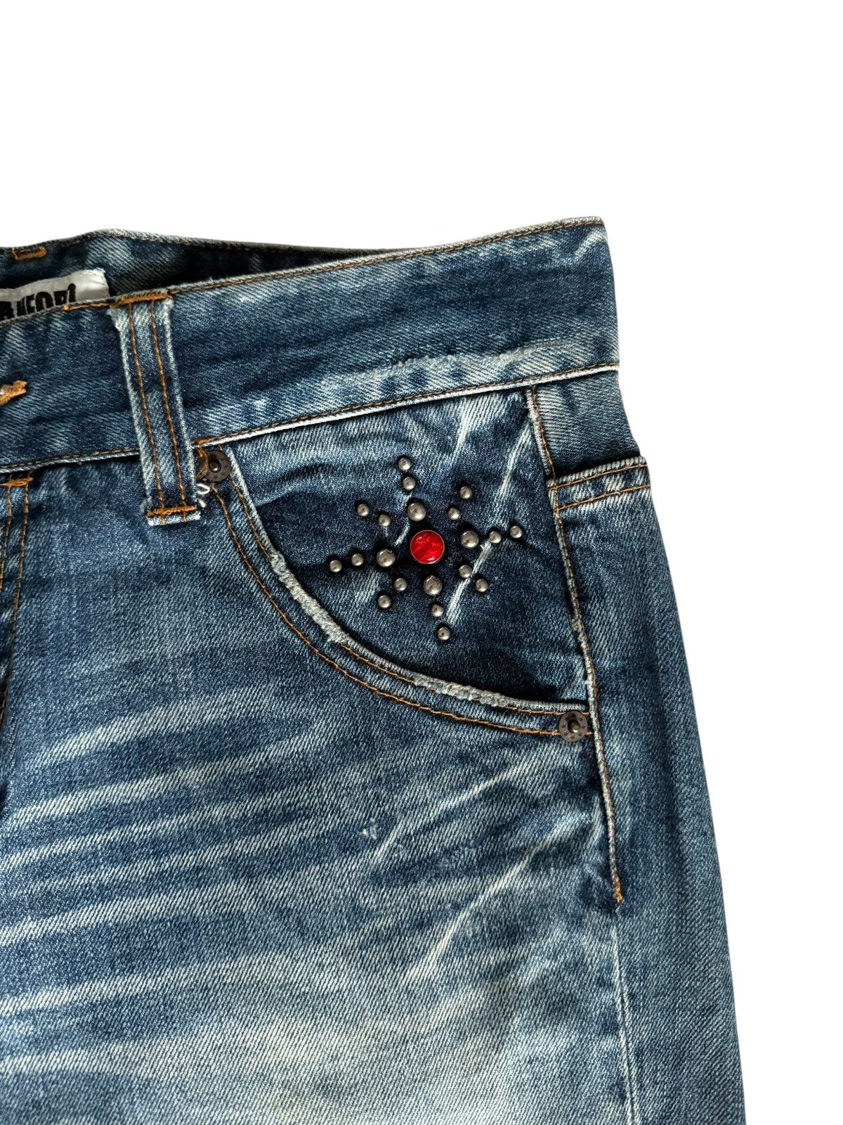 Tornado Mart Flared Jeans Sanford Distressed Faded Bootcut Denim Size US 31 - 6 Thumbnail