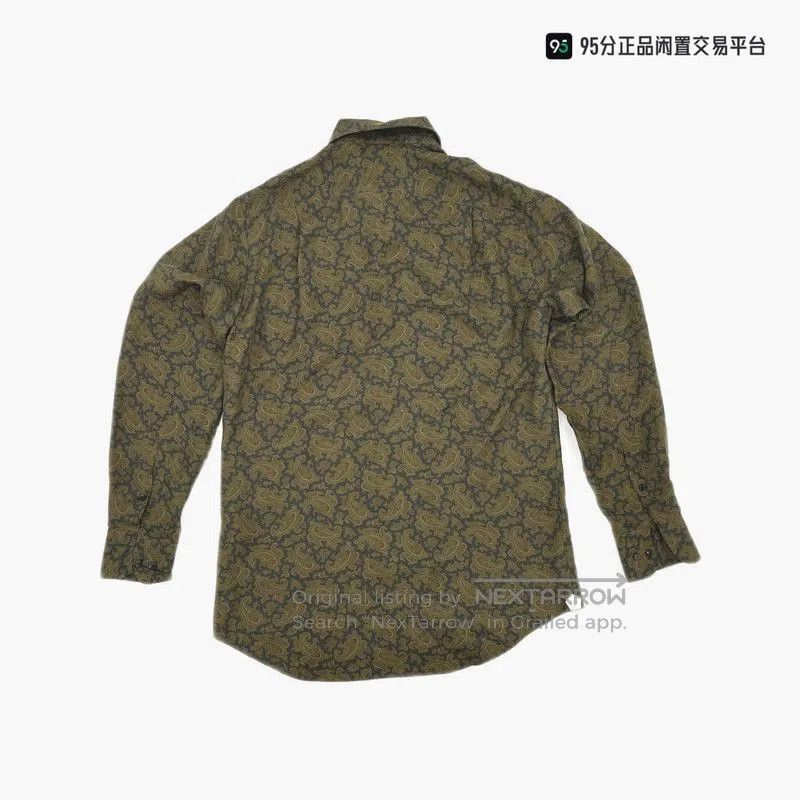 Loro Piana Loro Piana Men's Wide Collar Print Button. Size US XS / EU 42 / 0 - 2 Thumbnail