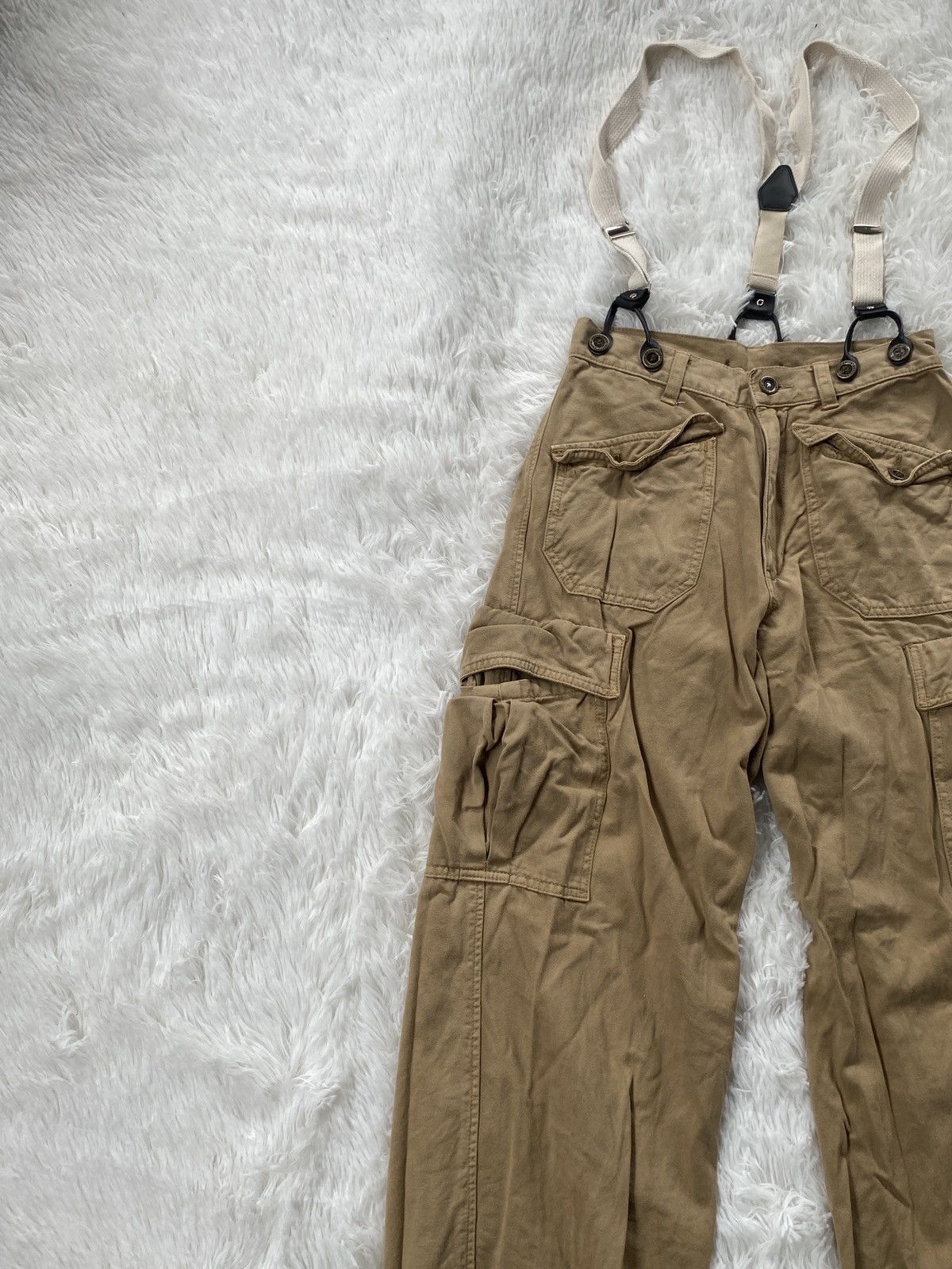 Japanese Brand 🔥BINDING NOW🔥Betty Smith brown parachute cargo pant rare Size US 26 / EU 42 - 3 Thumbnail