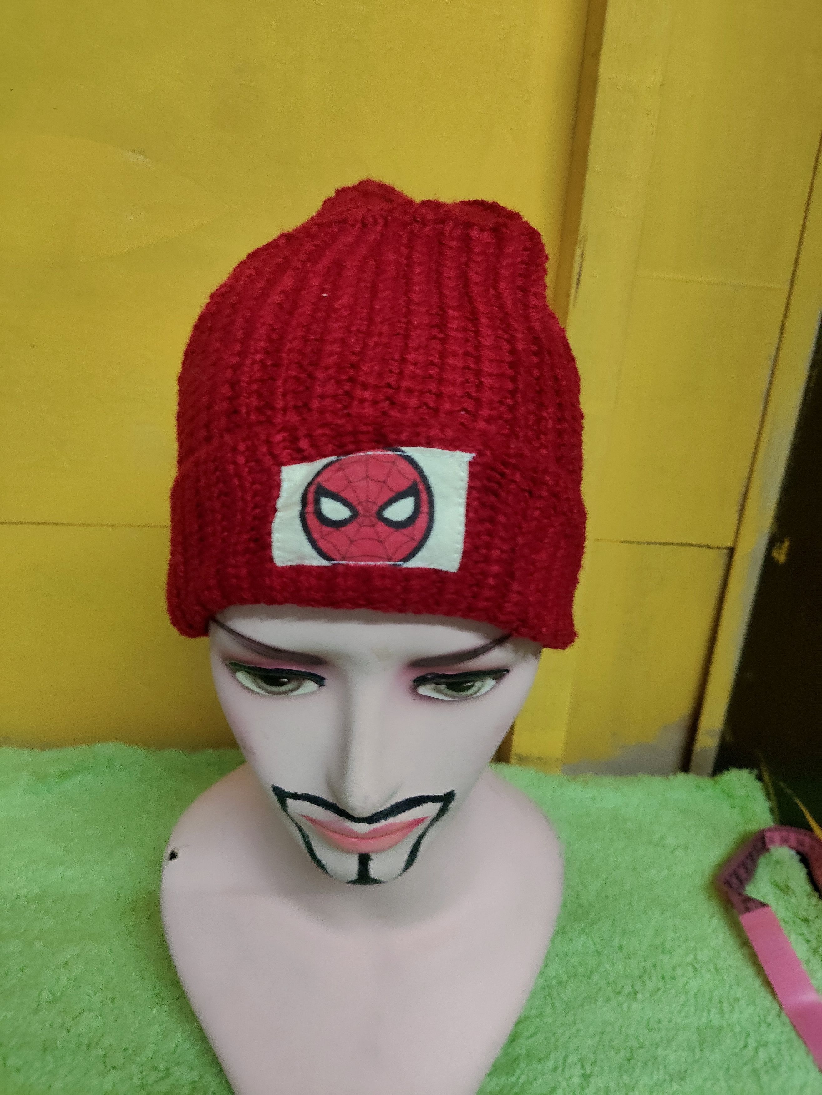 Marvel Comics × Vintage Vintage SPIDERMAN ❌ MARVEL BEANIE SNOWCAP Size ONE SIZE - 4 Thumbnail