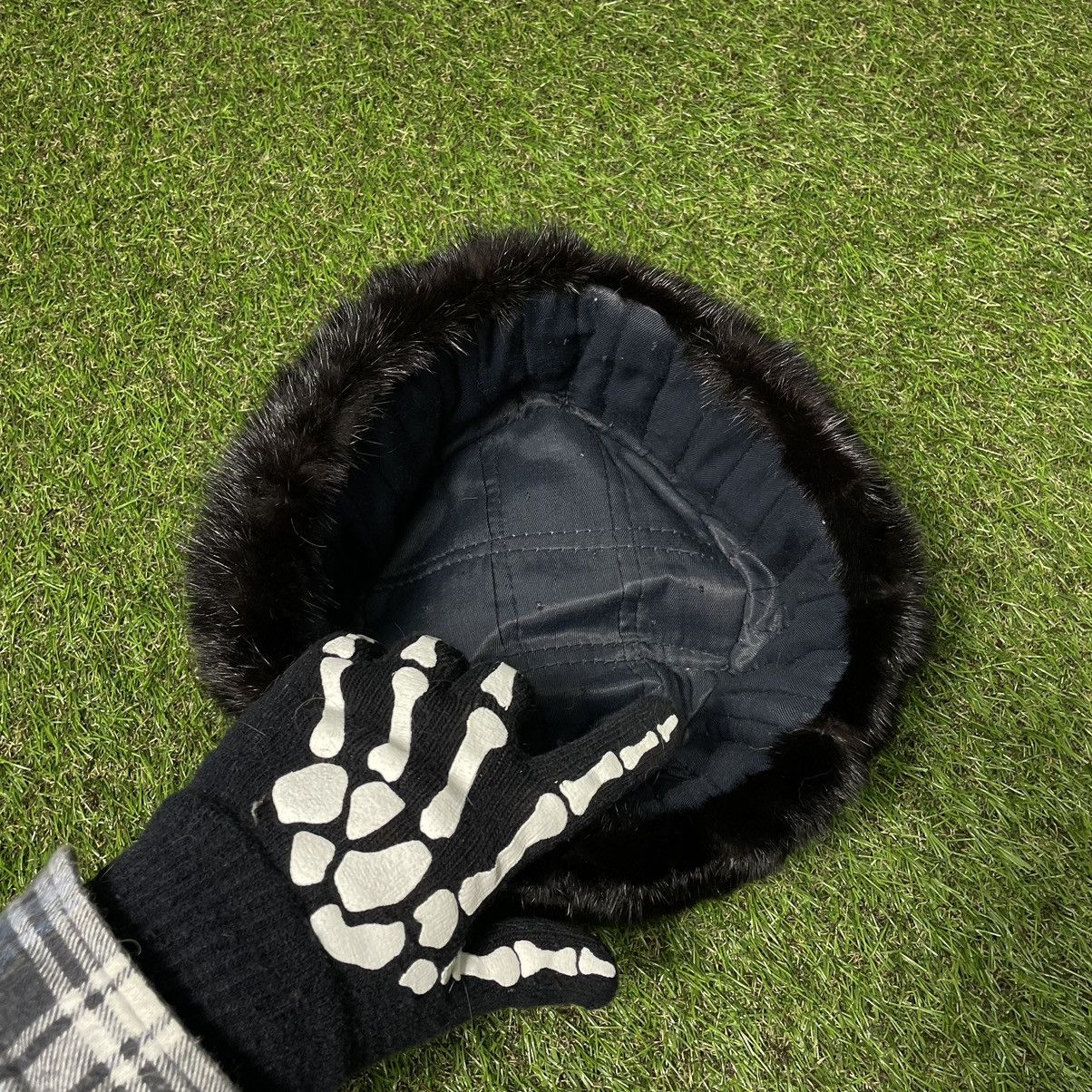 Vintage Vintage Y2K Fuzzy Beanie Black Streetwear Alt Grunge Boxy OS Size ONE SIZE - 5 Thumbnail