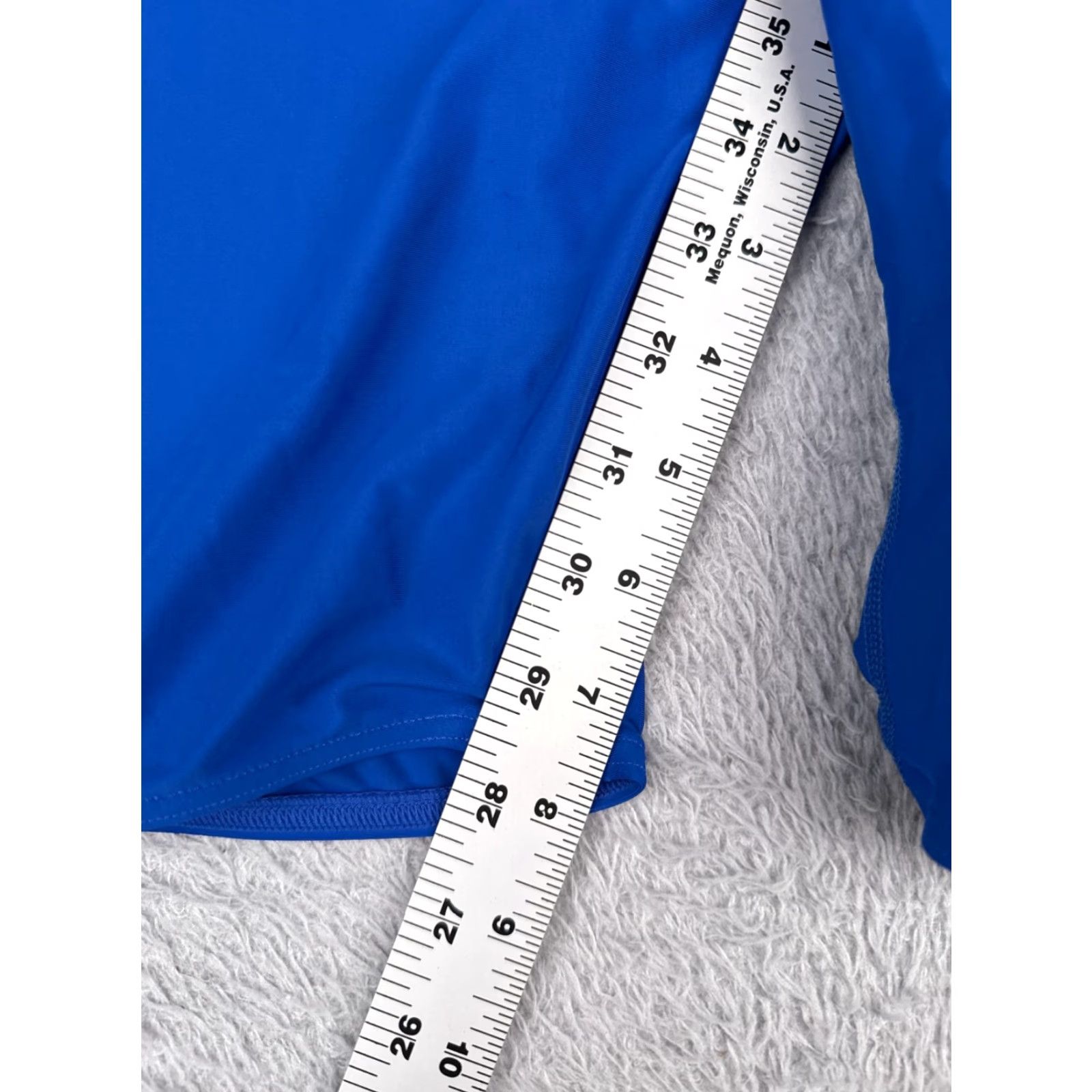 Vintage iSwim Jammer Shorts Adult 30 Blue Compression Spandex Blend Polyester Size US 30 / EU 46 - 7 Thumbnail