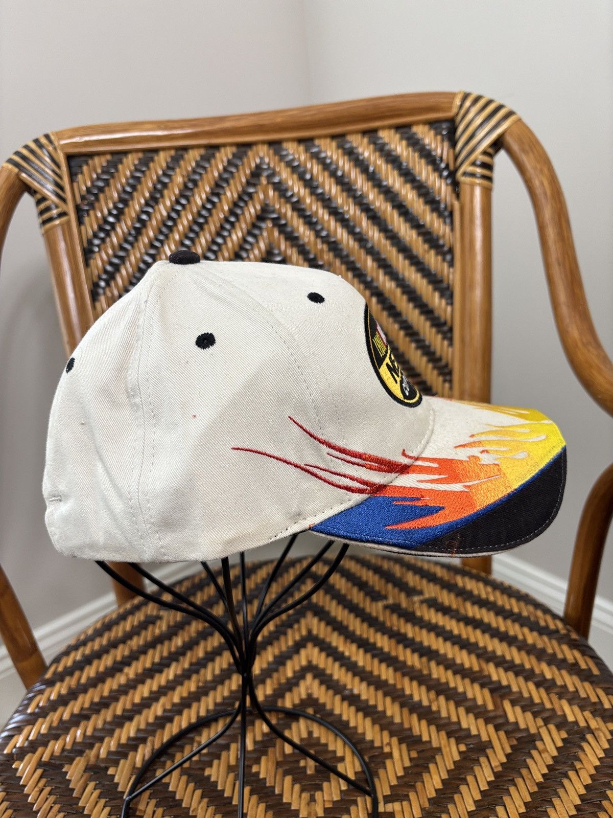 NASCAR Vintage NASCAR Nextel Racing Hat Y2K Flames Size ONE SIZE - 4 Thumbnail