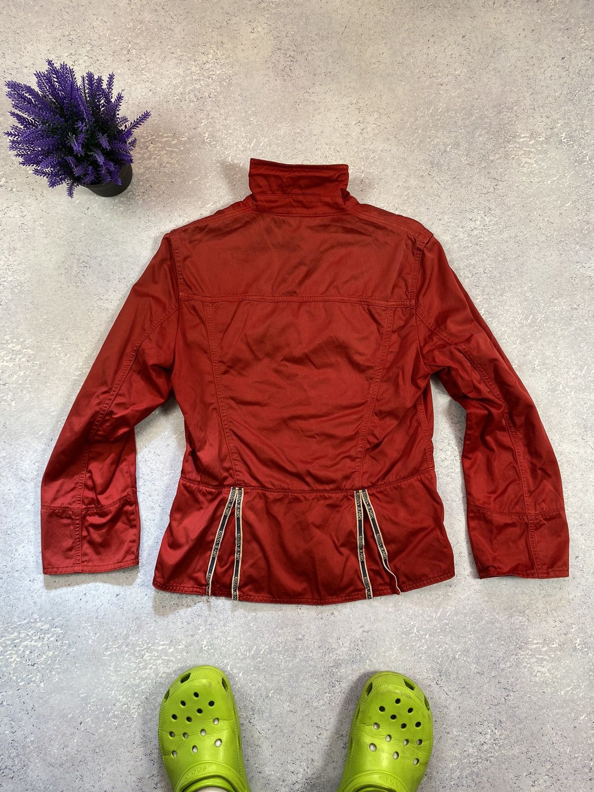 Krizia Krizia Jeans Women’s Red Light Overshot Jacket Size S / US 4 / IT 40 - 5 Thumbnail