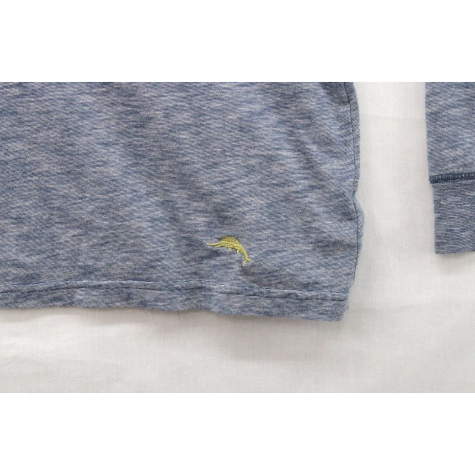 Tommy Bahama Tommy Bahama Henley Shirt Men's XXL Blue Long Sleeve Heather Vacation Beach Luau Size US XXL / EU 58 / 5 - 3 Thumbnail