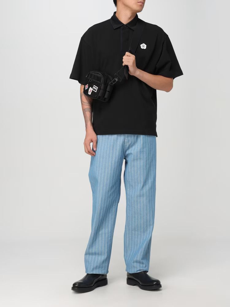Kenzo o1s22i1n0125 Boke Flower Polo Shirt in Black Size US L / EU 52-54 / 3 - 2 Thumbnail