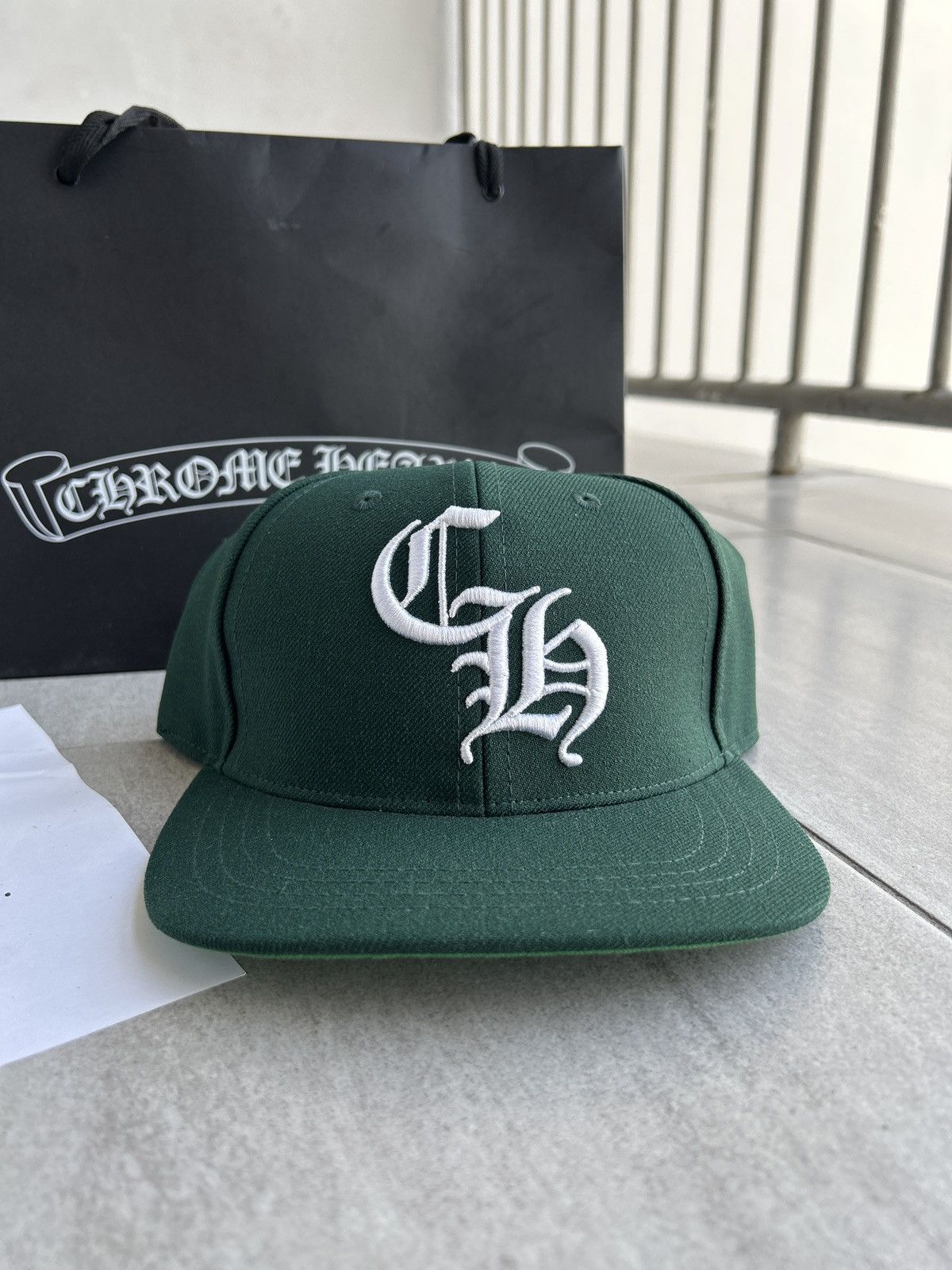 Chrome Hearts Chrome Hearts 6 Panel On Field CH White Baseball Cap