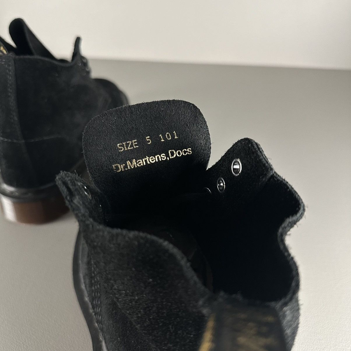 Dr. Martens Dr. Martens 101 Made in England Suede Ankle Boots in black Size US 7.5 / IT 37.5 - 9 Thumbnail