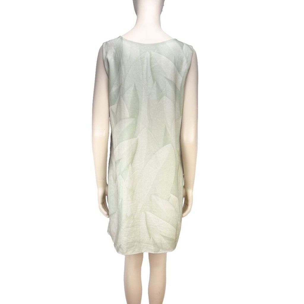 Other LE GALERISTE Pastel Art Shift Green Mini Summer Dress sz M Size L / US 10 / IT 46 - 4 Thumbnail