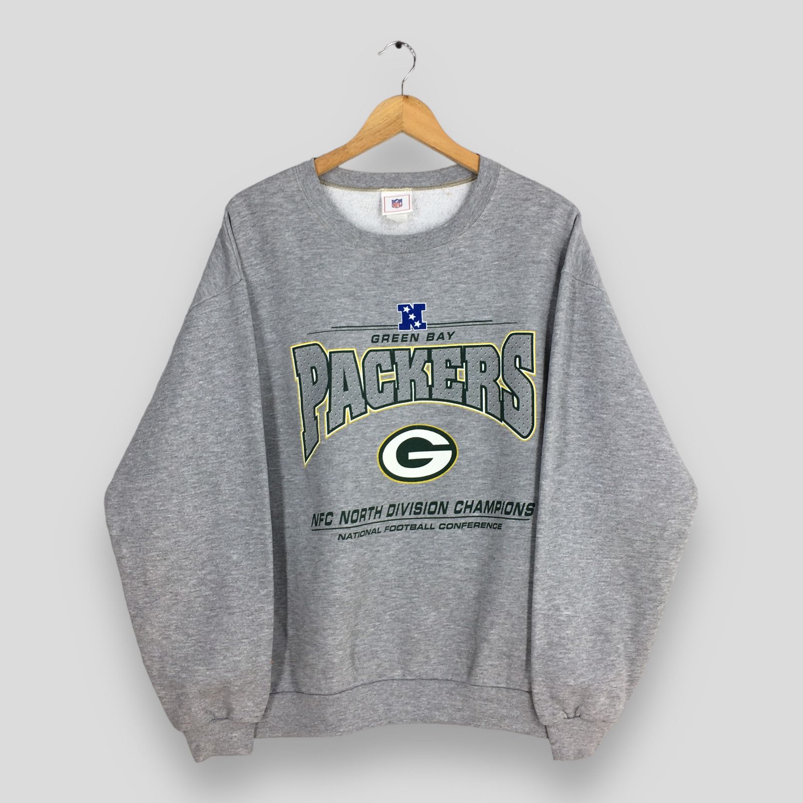NFL Vintage Green Bay Packers NFL Gray Sweater Large Size US L / EU 52-54 / 3 - 1 Thumbnail