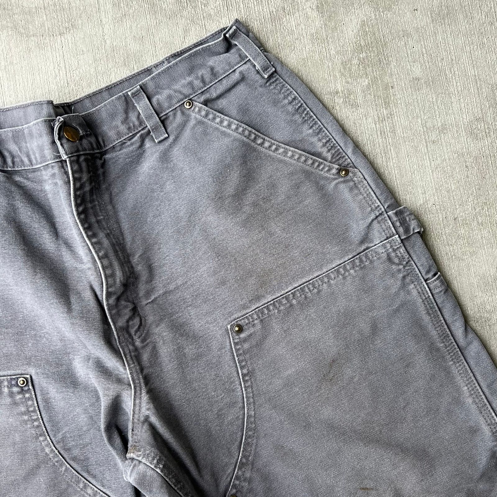 Carhartt × Vintage Carhartt gray double knee work wear carpenter pants Size US 34 / EU 50 - 10 Thumbnail