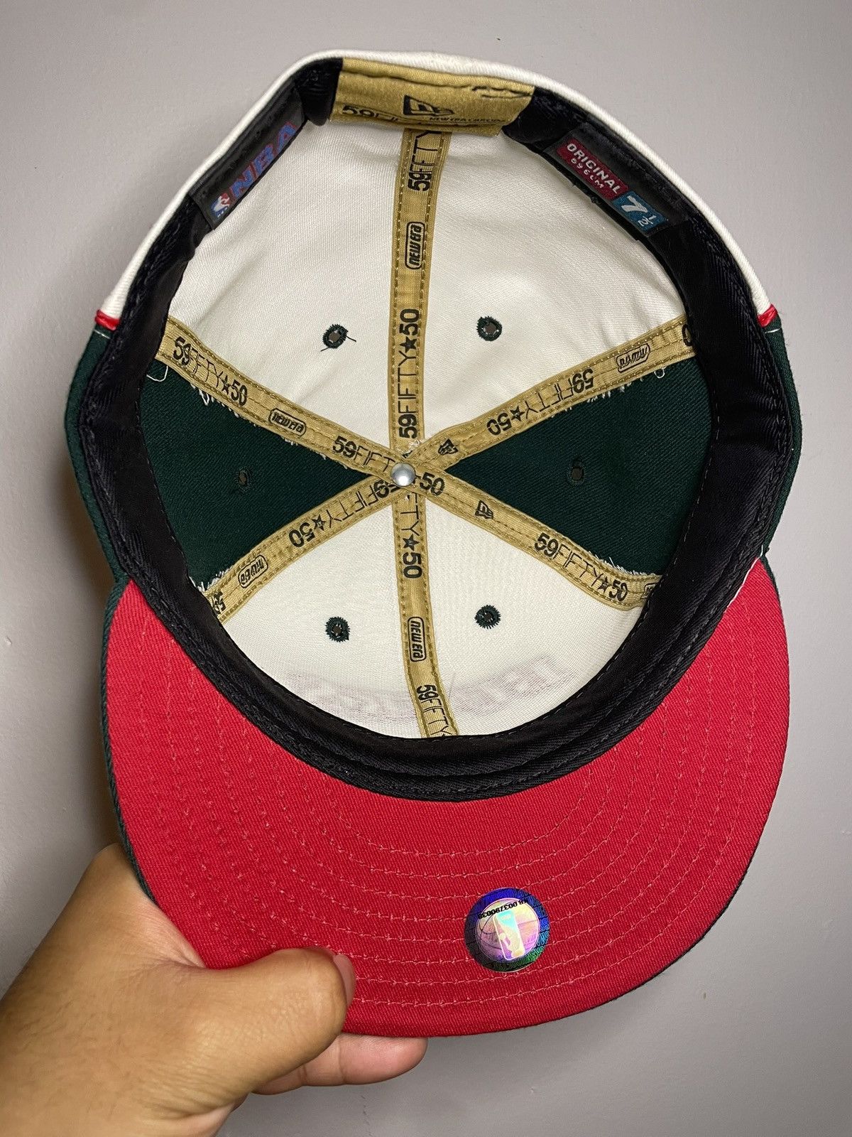 New Era Sz. 7 3/8 Vintage NBA Milwaukee Bucks Fitted Bob Lanier Size ONE SIZE - 8 Thumbnail