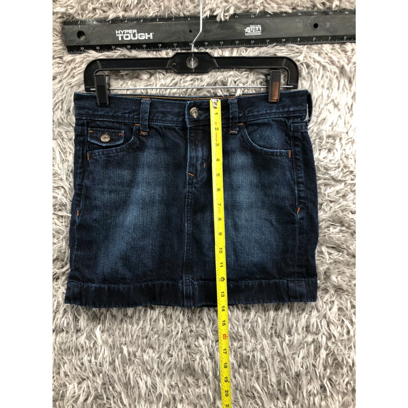 Old Navy Old Navy Skirt Pencil Womens Size 2 Blue Denim Midi Regular Blue Cotton-Polyester-Spandex Logo Vintage No Accessories N/A Waitsmith Size 26" / US 2 / IT 38 - 3 Thumbnail