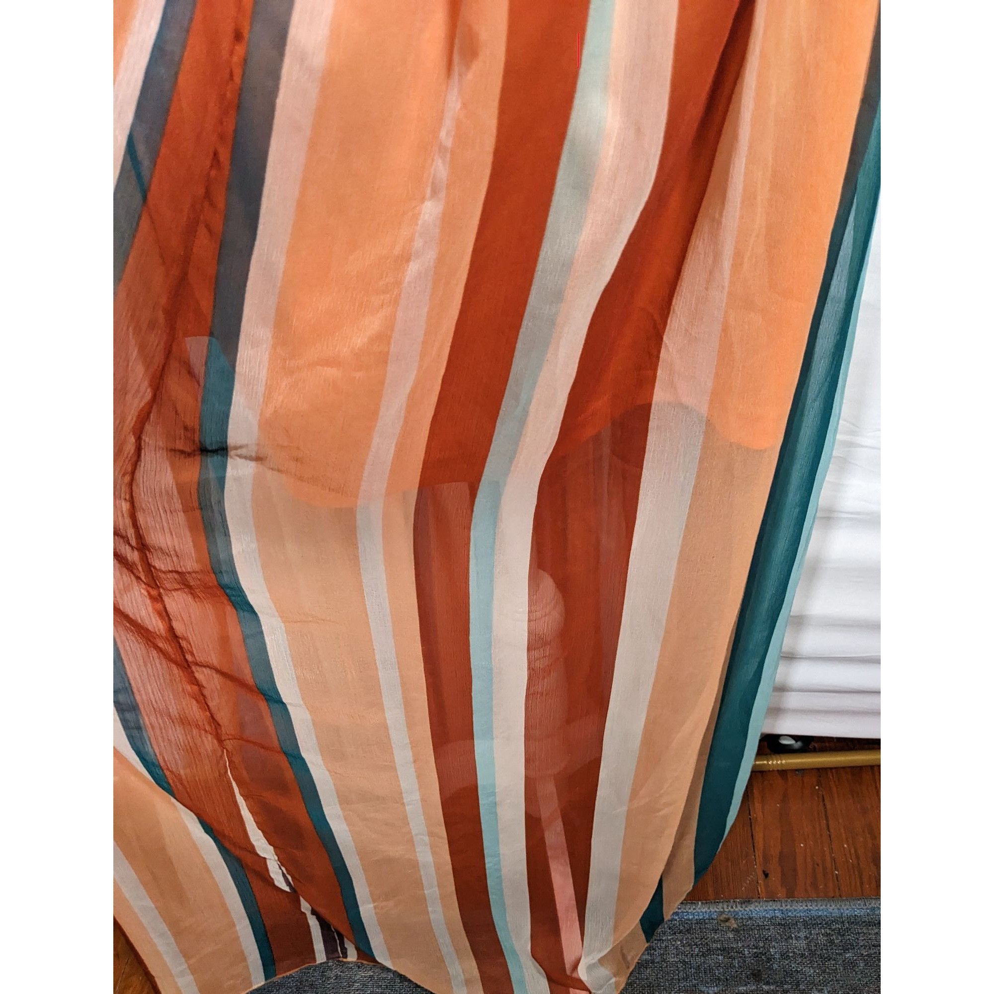 Other Vintage Spoon Jeans Striped Retro Sunset Maxi Skirt Size 31" - 7 Thumbnail