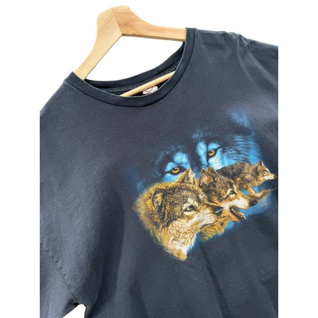 Delta × Vintage 2008 Wolf Pack Nature Animal Graphic Tee Size US XXL / EU 58 / 5 - 4 Thumbnail