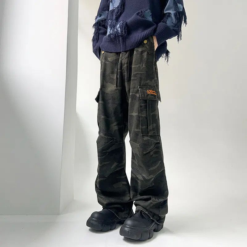 Japanese Brand Retro loose camouflage casual jeans Size US 32 / EU 48 - 6 Thumbnail