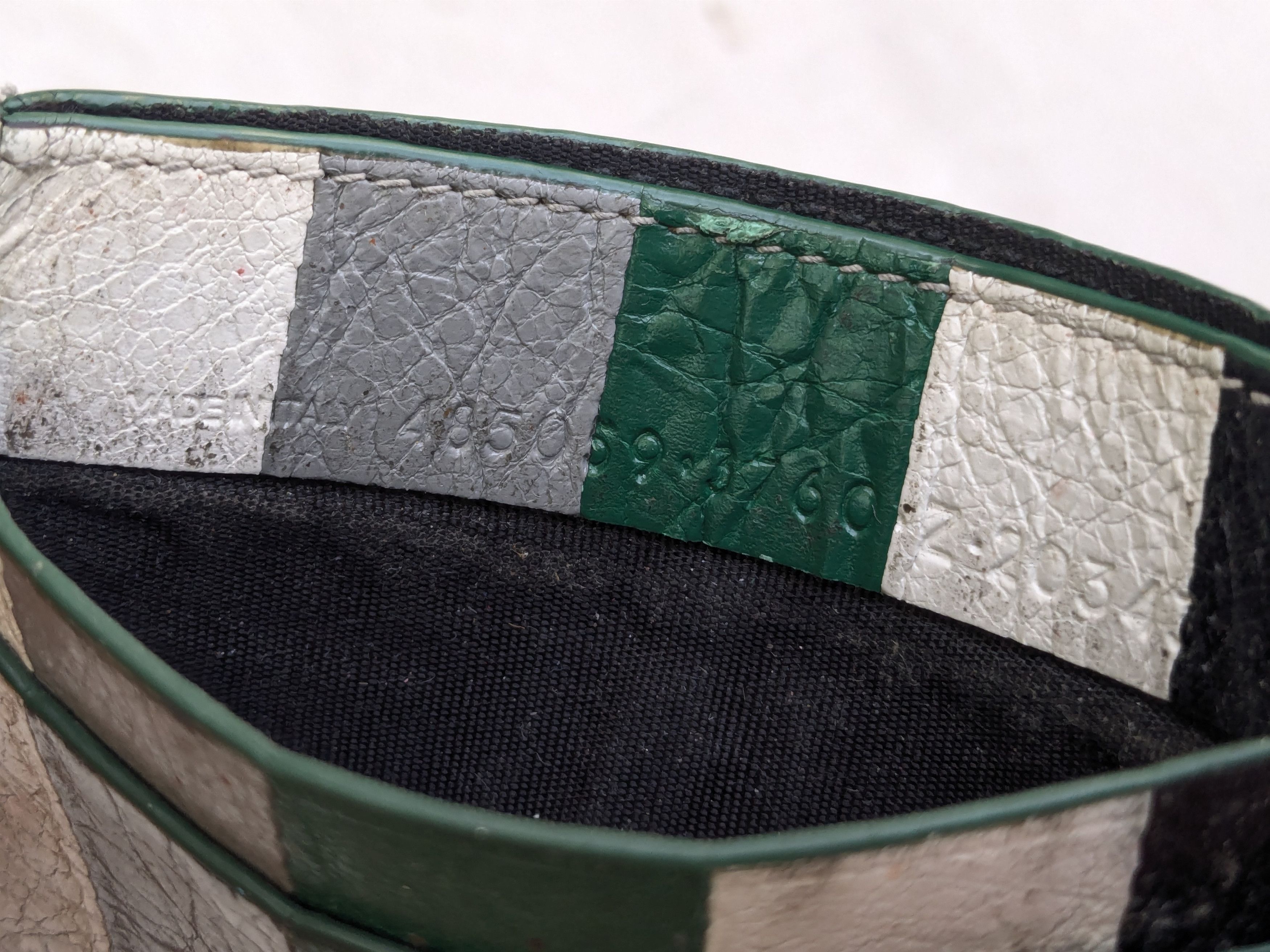 Balenciaga Balenciaga Cardholder Wallet Green Black White Bazaar Size ONE SIZE - 8 Thumbnail