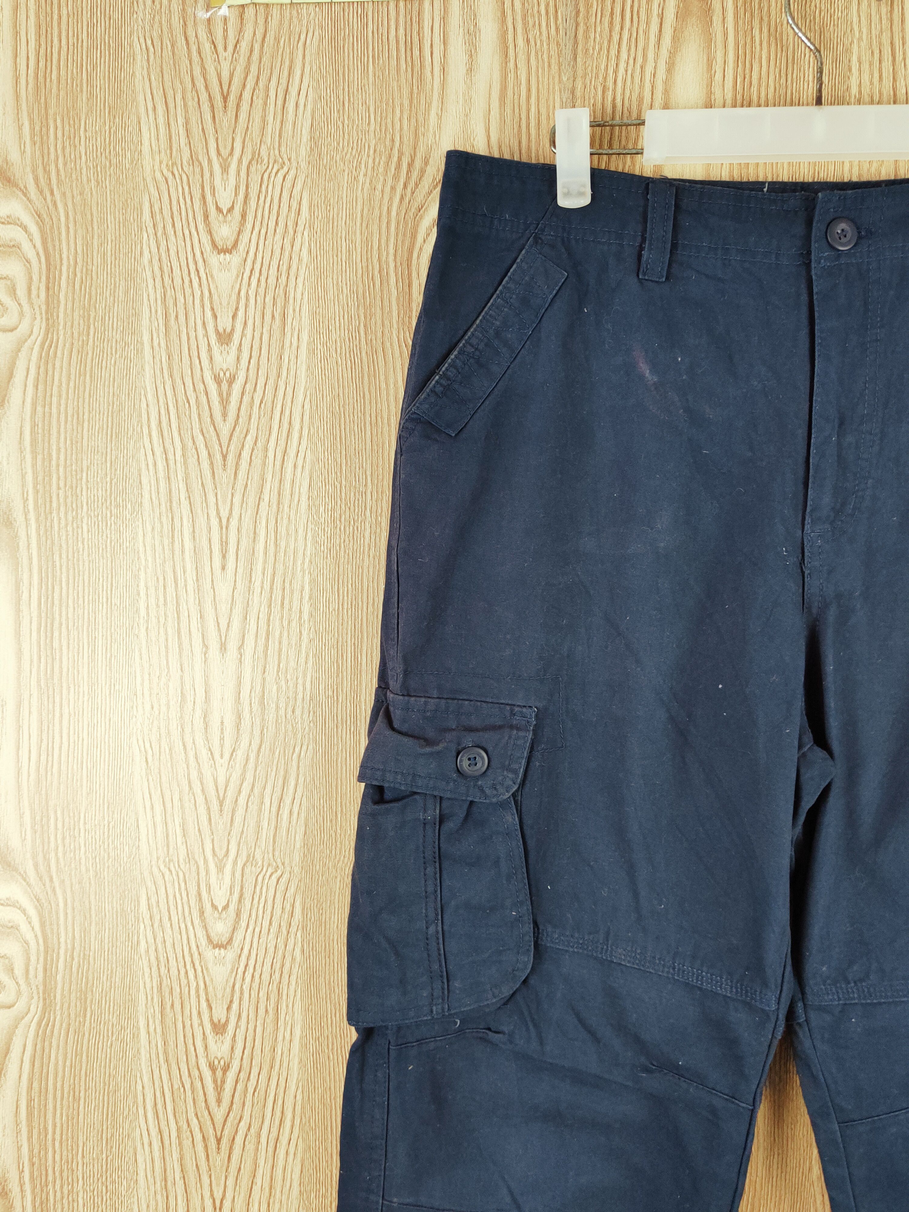 Japanese Brand Japanese Brand Navy Multipocket Tactical Cargo Pants #W018 Size US 34 / EU 50 - 3 Thumbnail