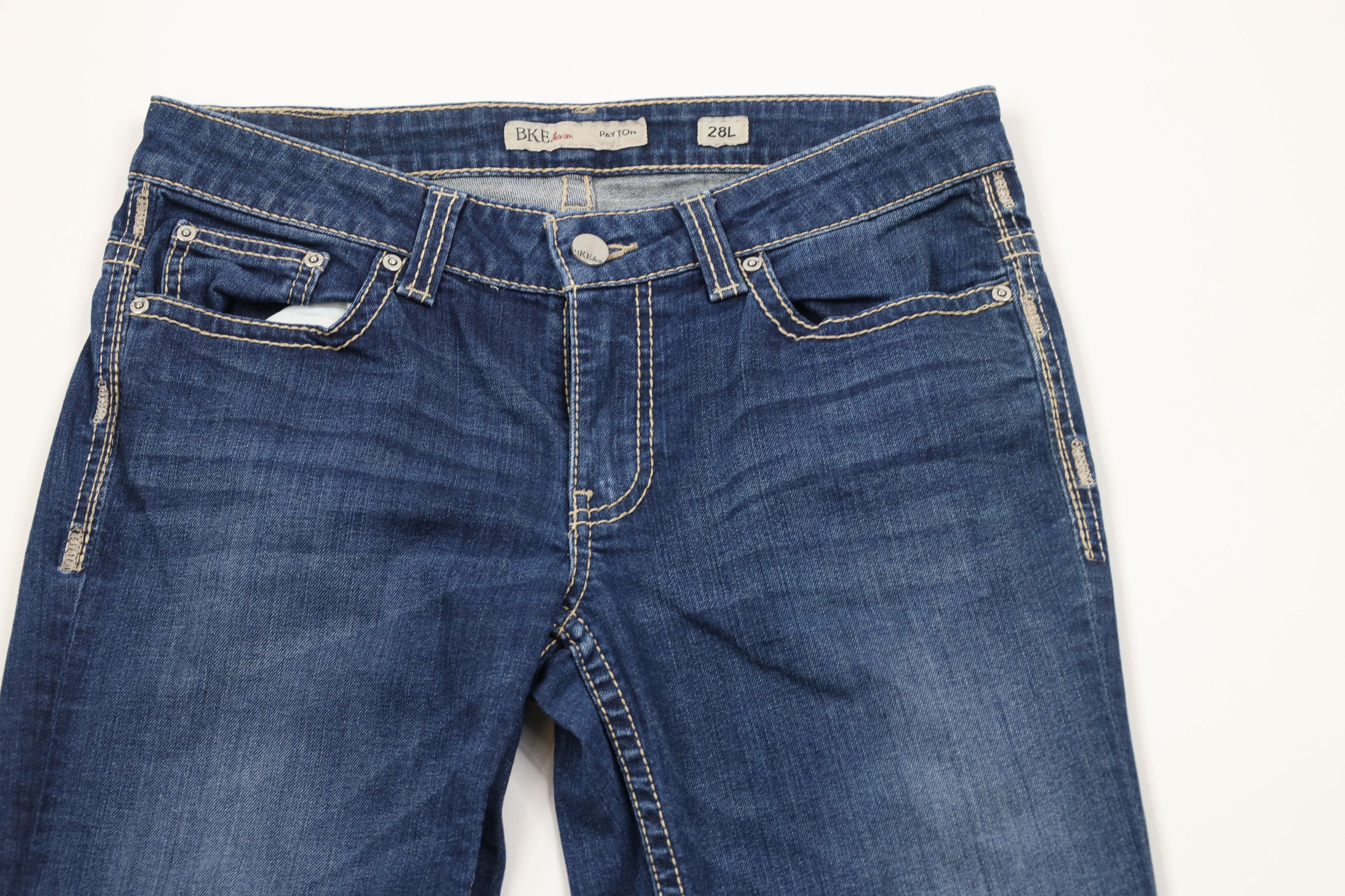 Vintage Buckle BKE Stitch Payton Bootcut Flared Denim Jeans Blue Size 28" / US 6 / IT 42 - 2 Thumbnail