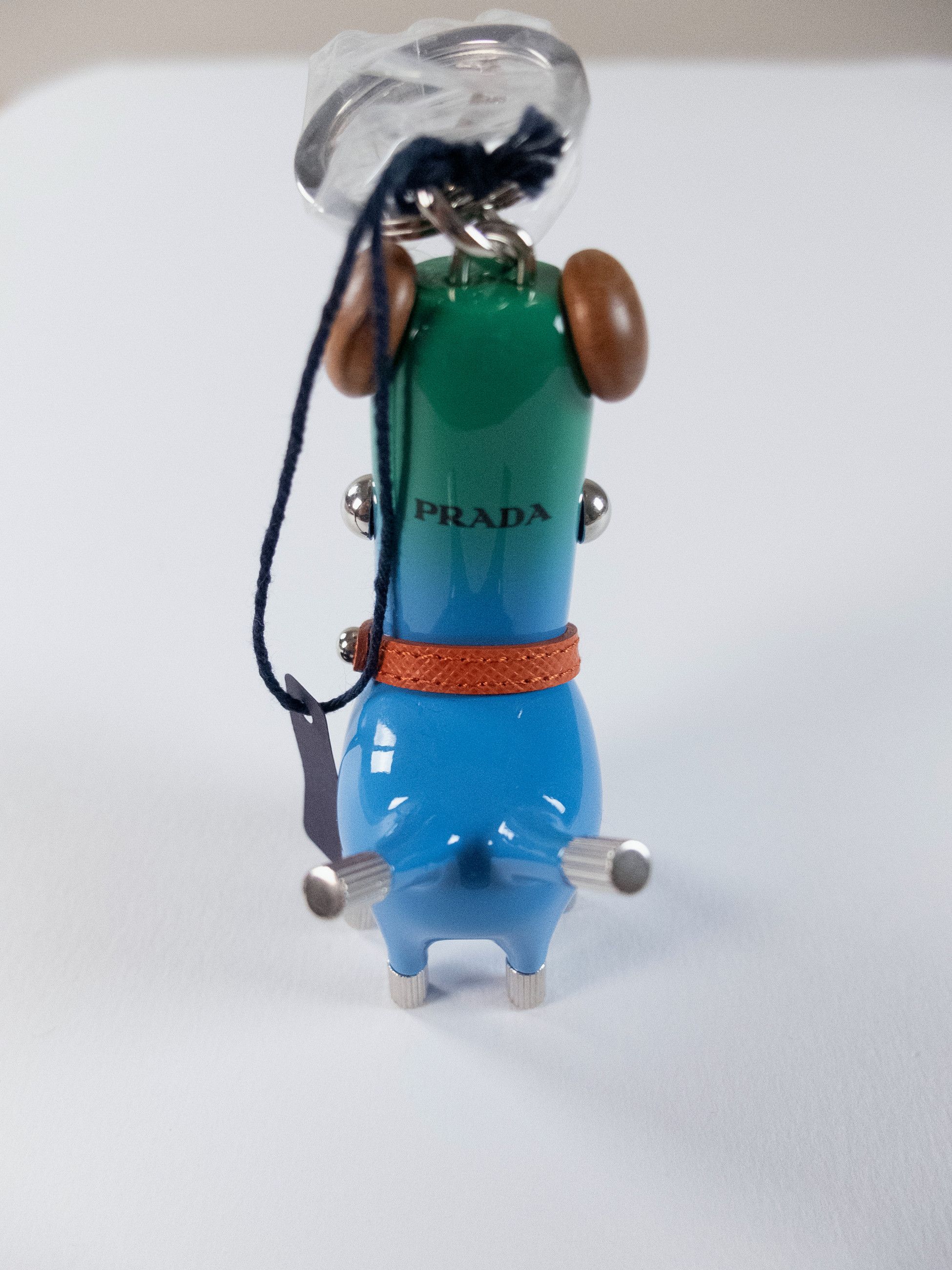 Prada PRADA Pradamalia Socks leather & metal robot keyring charm Size ONE SIZE - 5 Thumbnail