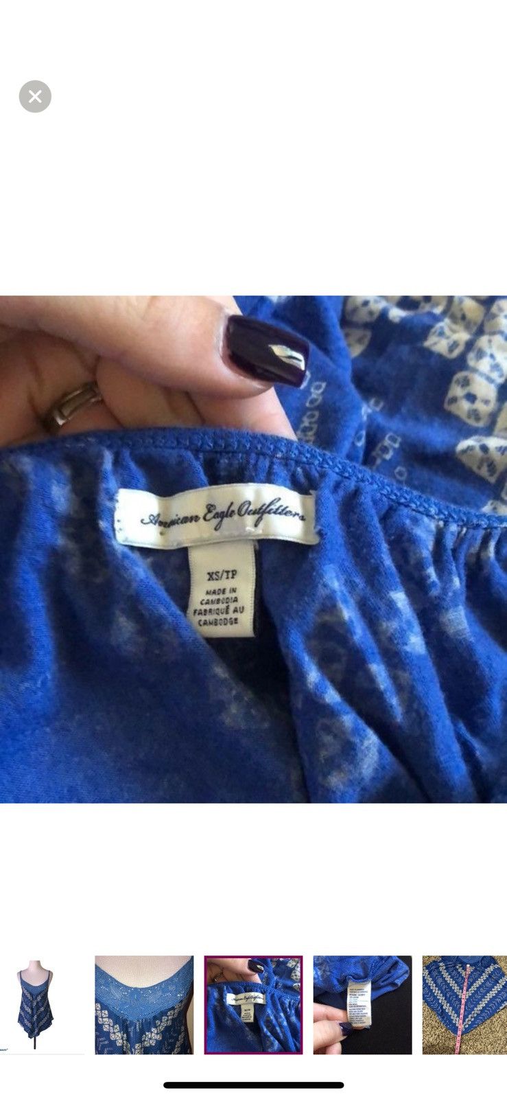 American Eagle Outfitters American eagle outfitters XS boho tank top Size XS / US 0-2 / IT 36-38 - 5 Thumbnail