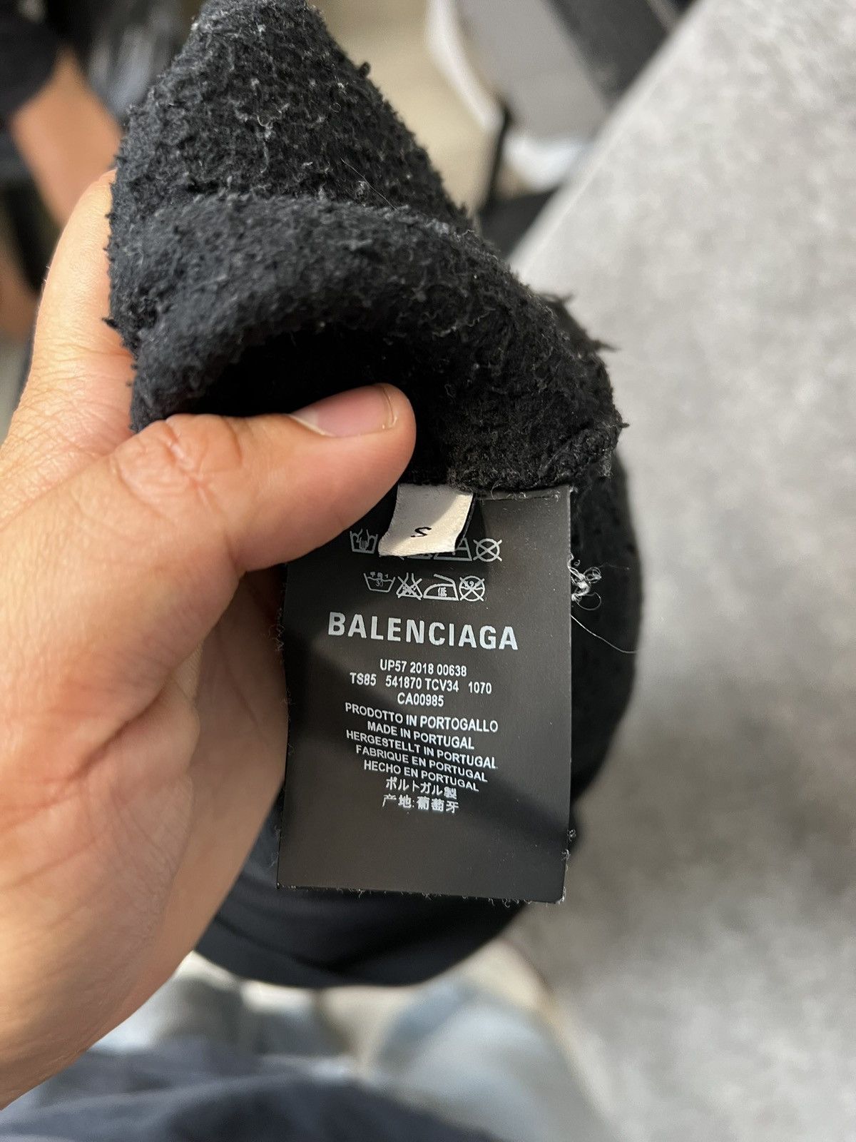Balenciaga Balenciaga “World Food Programme” Black Hoodie Size Small Size US S / EU 44-46 / 1 - 5 Thumbnail