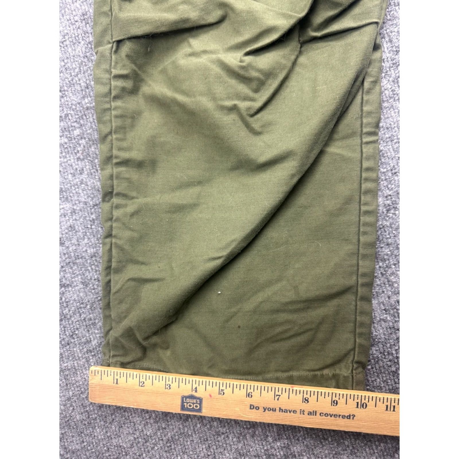 Vintage VINTAGE Winfield M-65 Army 70s Military Trousers Men 33x28 Green Canvas Cargo Pants Mens Green Cargo Ankle Cinch Inseam 28 Regular Waist 33 Size US 33 - 6 Thumbnail