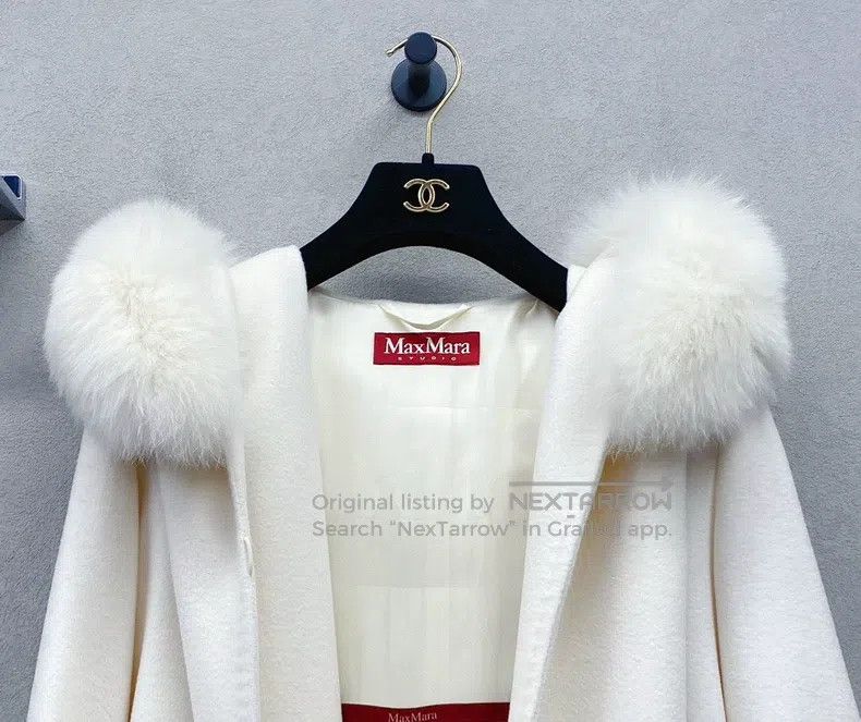 Other Max Mara White Wool Coat Size XXS / US 00 / IT 34 - 4 Thumbnail