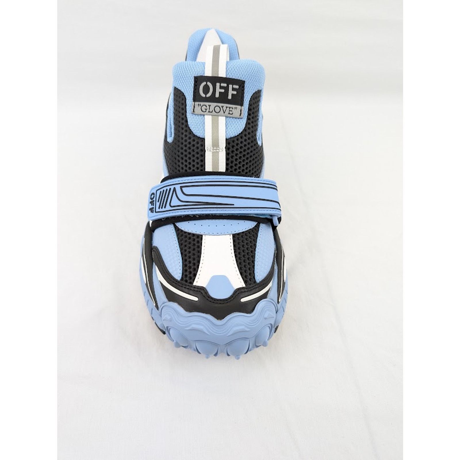 Off-White o1rshd1 Glove Slip On Sneakers in Light Blue/Black Size US 11 / EU 44 - 9 Thumbnail