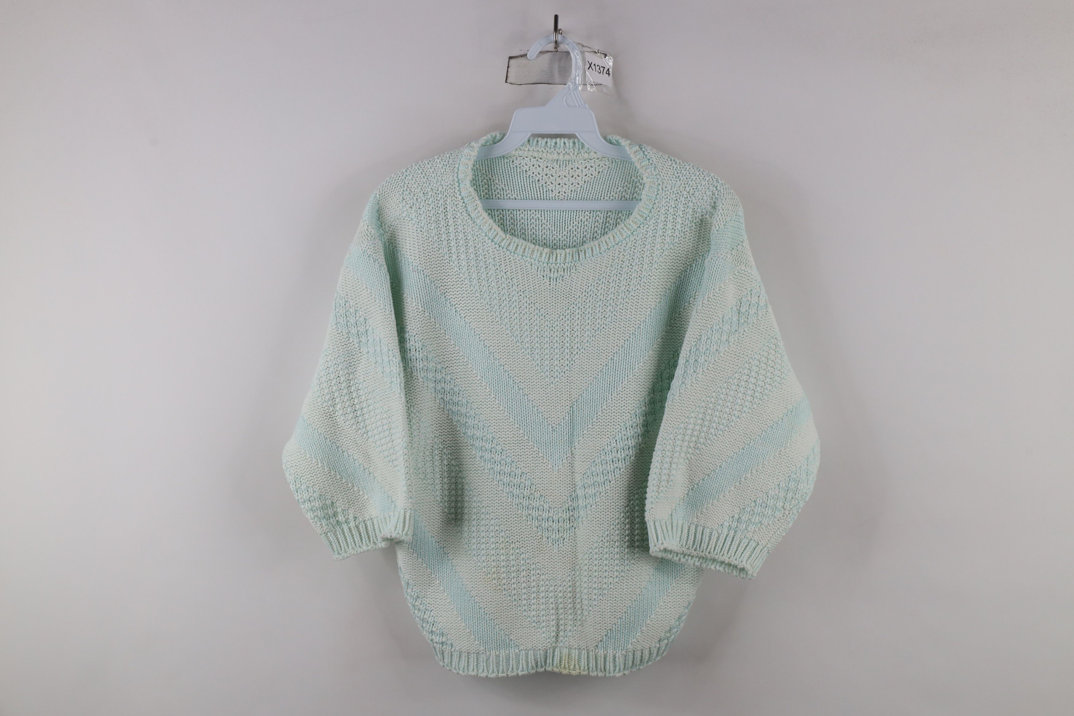 Vintage Vintage 70s Streetwear 3/4 Sleeve Chunky Knit Sweater Size S / US 4 / IT 40 - 1 Thumbnail