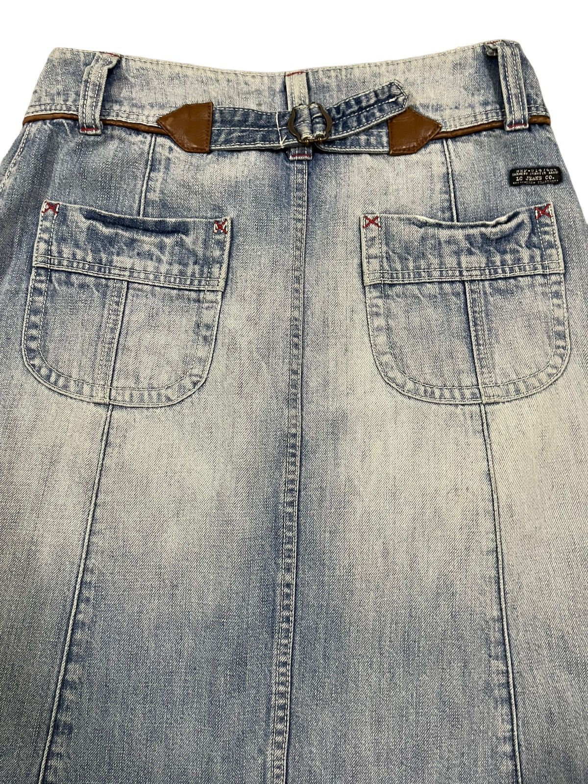 Vivienne Westwood Vintage Japanese Full Button Blue Wash Style Denim Skirt Size 28" / US 6 / IT 42 - 6 Thumbnail