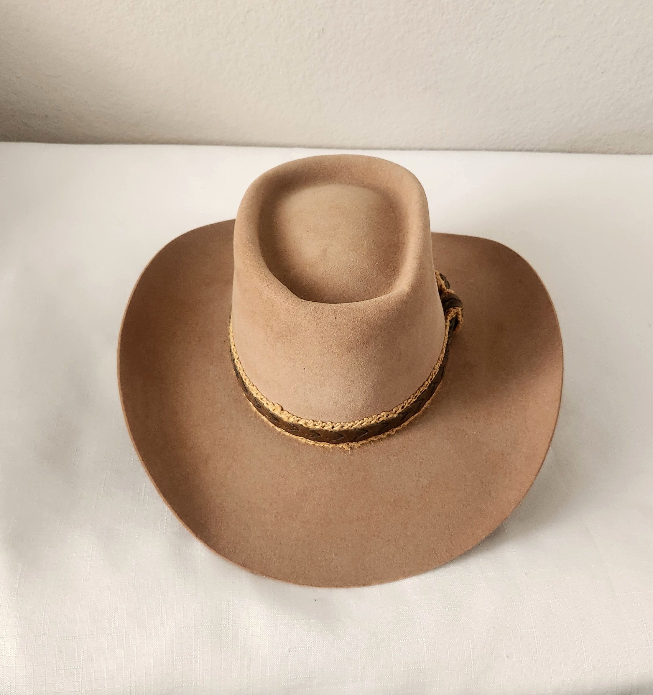 Vintage Longhorn Vintage Cowboy Felt Hat 3X Beaver size 6 7/8 Brown Size ONE SIZE - 4 Thumbnail