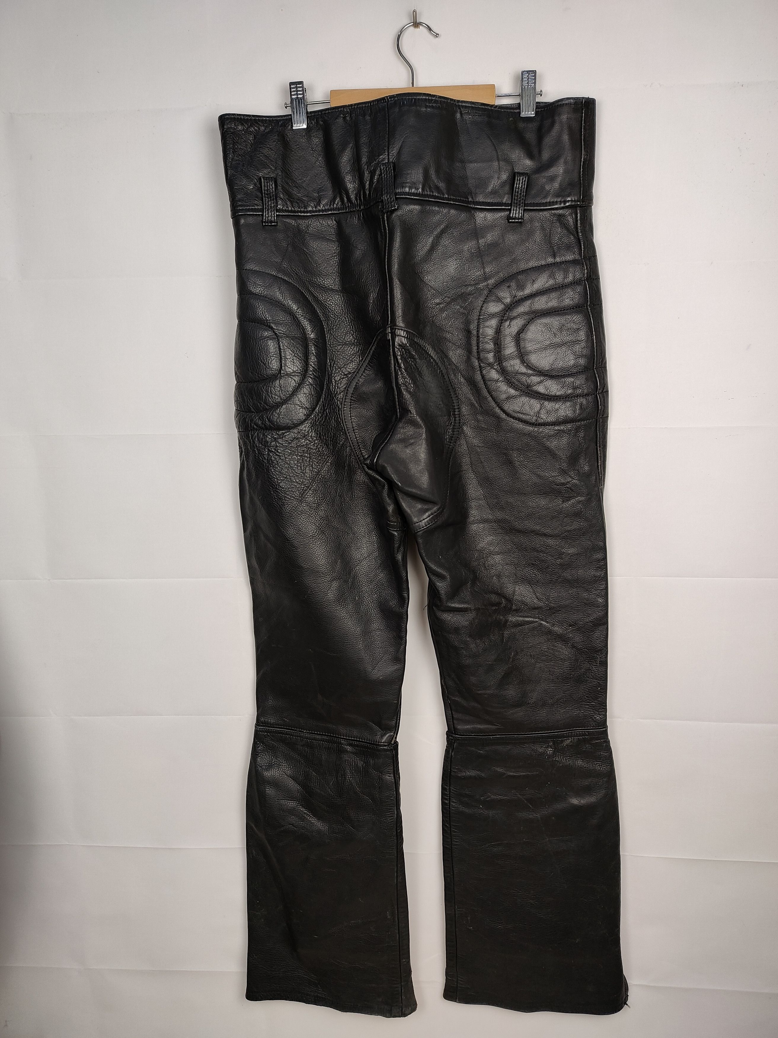 Leather × Vintage Vintage 90s Genuine Leather Rider Pant Size US 32 / EU 48 - 5 Thumbnail