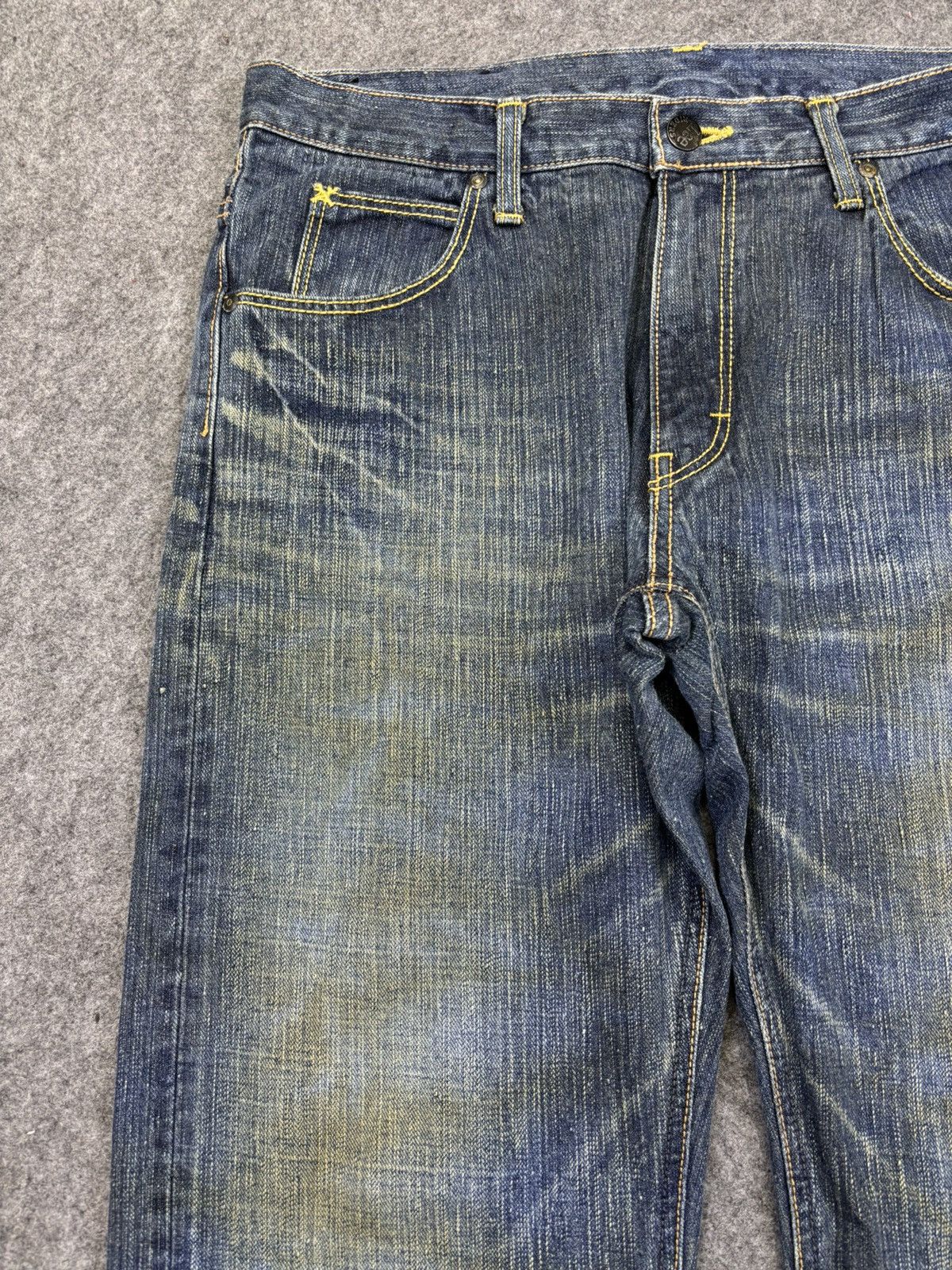 Lee 💥90s Style💥Lee Insane Fades Relaxed Denim F937 Size US 35 - 4 Thumbnail