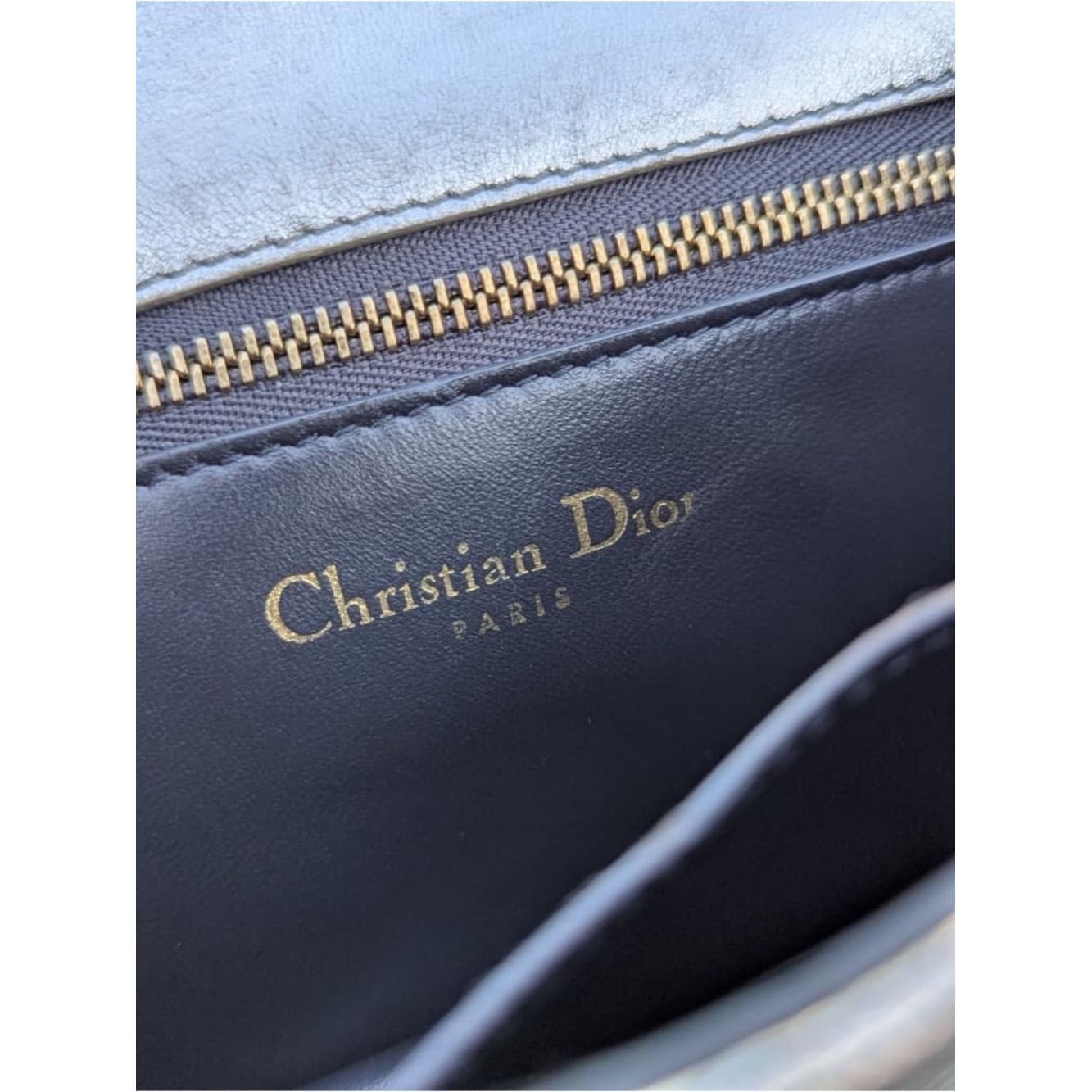 Dior Dior Diorama Crackled Leather Flap Bag Size ONE SIZE - 8 Thumbnail
