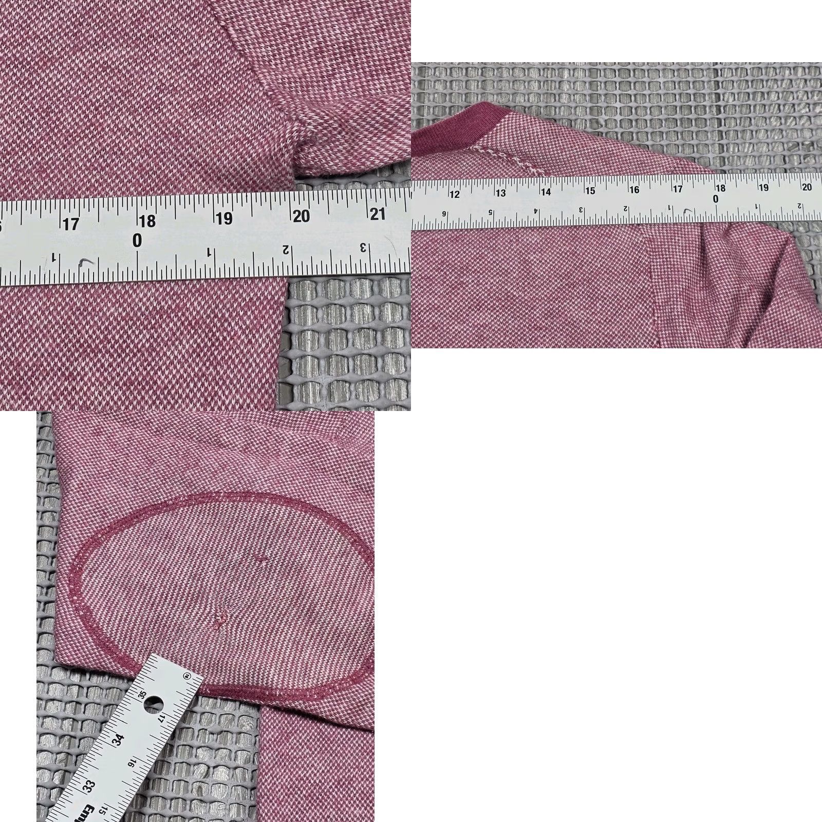 Vintage Woolrich Mens V-Neck Sweater Pink Waffle Knit M Cashmere Cotton Pullover Knit Shirt Size US M / EU 48-50 / 2 - 9 Thumbnail