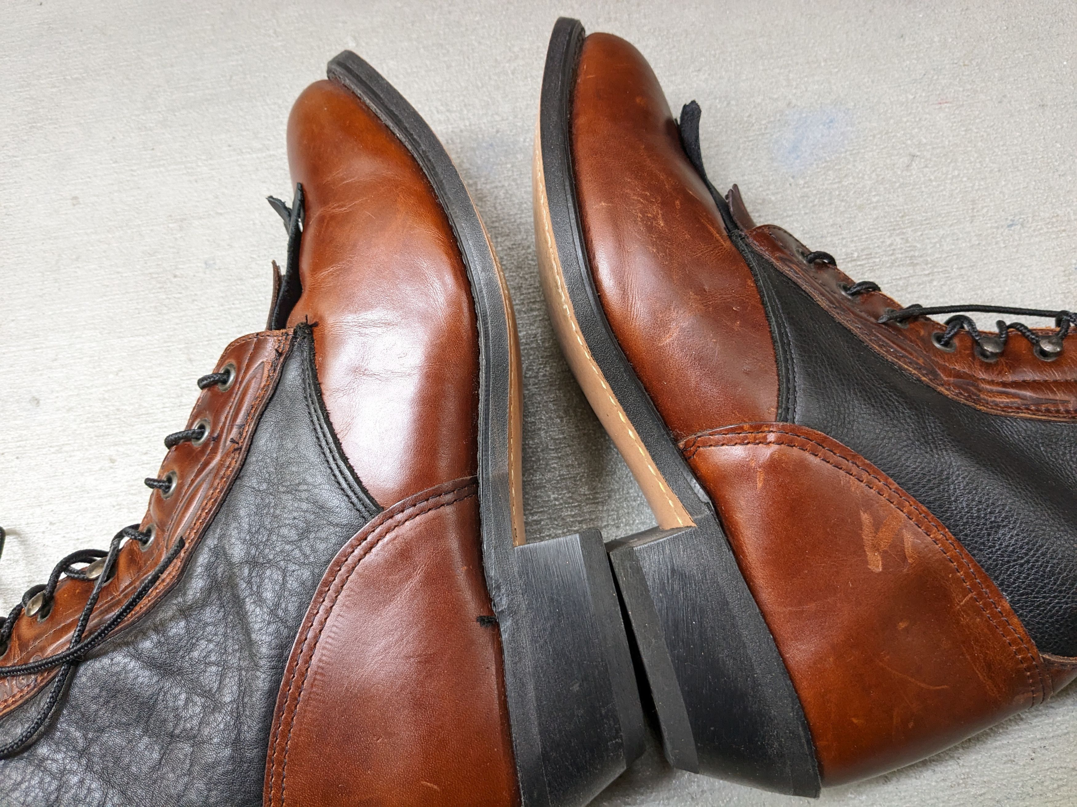Durango Durango Cowboy Boots 9 EE Wide Brown Leather Combat Western Size US 9 / EU 42 - 9 Thumbnail