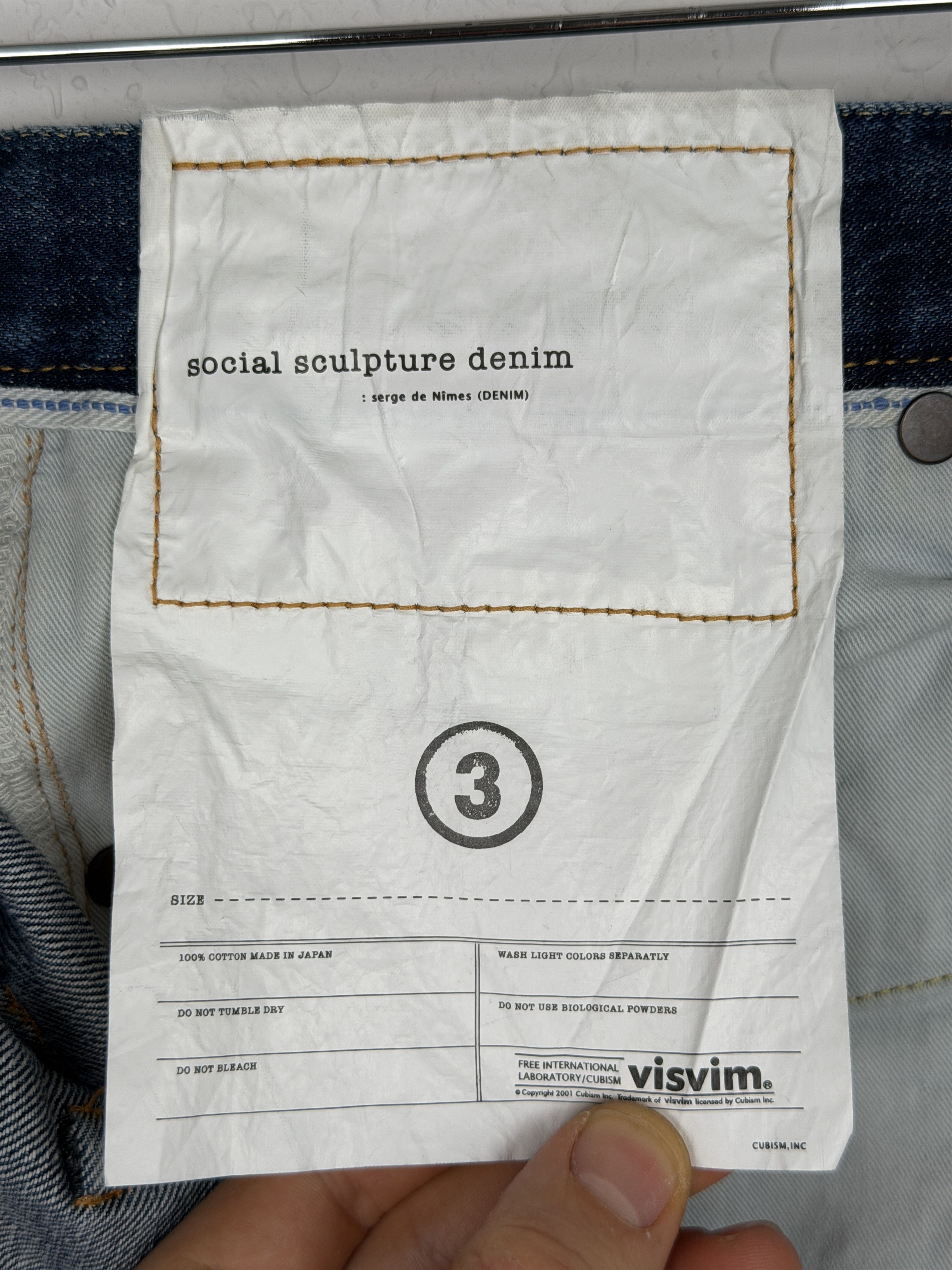 Visvim FW19 Social Sculpture Dry Denim-3 Size US 34 / EU 50 - 12 Thumbnail