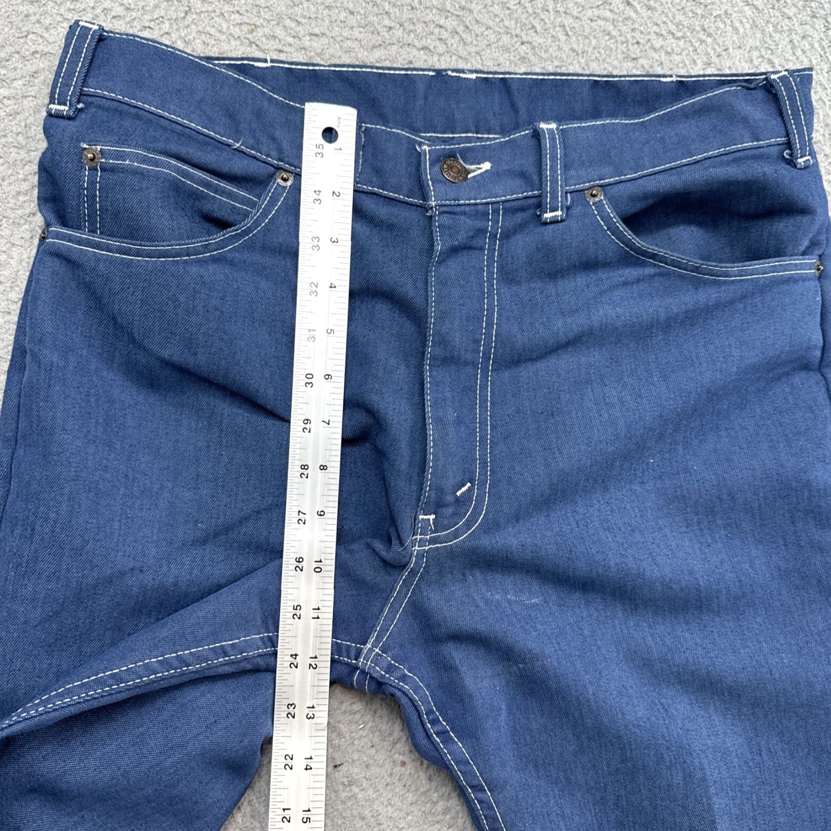 Levi's VINTAGE Levi’s Jeans For Men White Tab Medium Wash Denim Size 34x36 Blue 70s Straight Mens Size US 34 / EU 50 - 6 Thumbnail