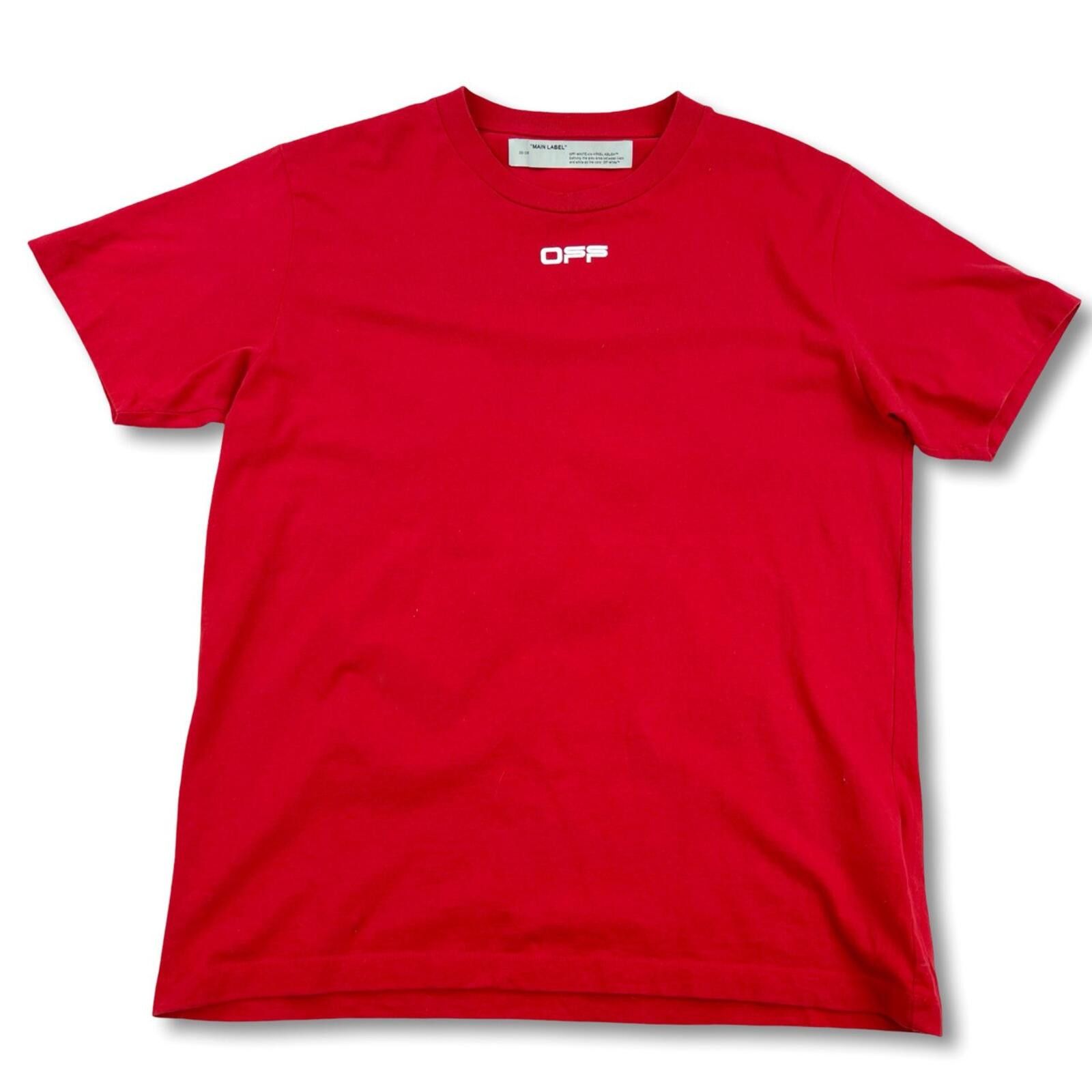 Off-White Off-White Airport Tape Arrows Red T Shirt Size US XL / EU 56 / 4 - 3 Thumbnail