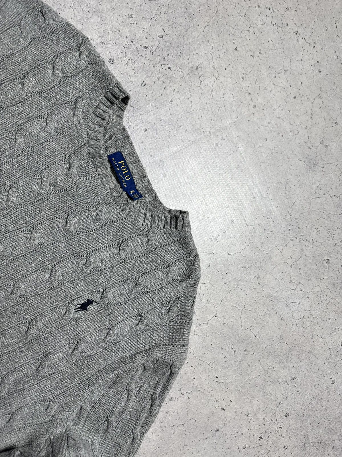 Polo Ralph Lauren Polo Ralph Lauren Knitted Sweater Grey Size XL Size US XL / EU 56 / 4 - 4 Thumbnail