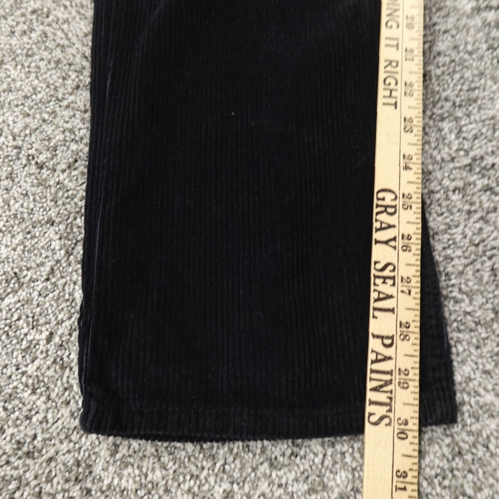 Levi's Levi's Jeans Womens 27 Corduroy 5 Pocket High Rise Dark Black Denim Pants Size 27" / US 4 / IT 40 - 4 Thumbnail