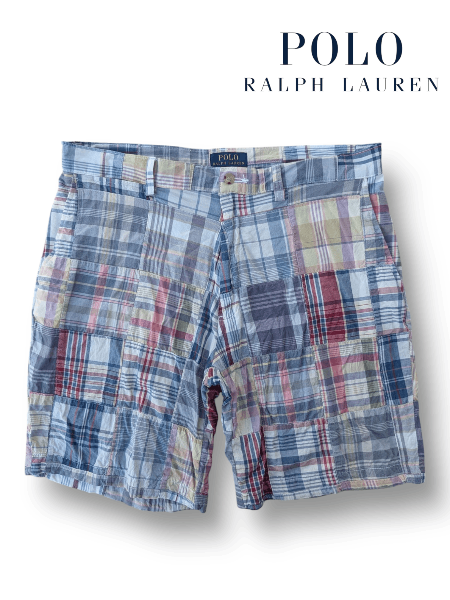 パンツ POLO RALPH LAUREN patchwork shorts w44 Polo Ralph Lauren Patchwork Shorts (36