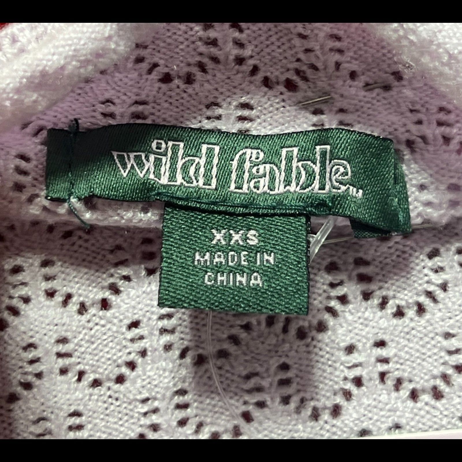Other Wild Fable - Women's Mock Turtleneck Pointelle Pullover Swea Size XXS / US 00 / IT 34 - 8 Thumbnail